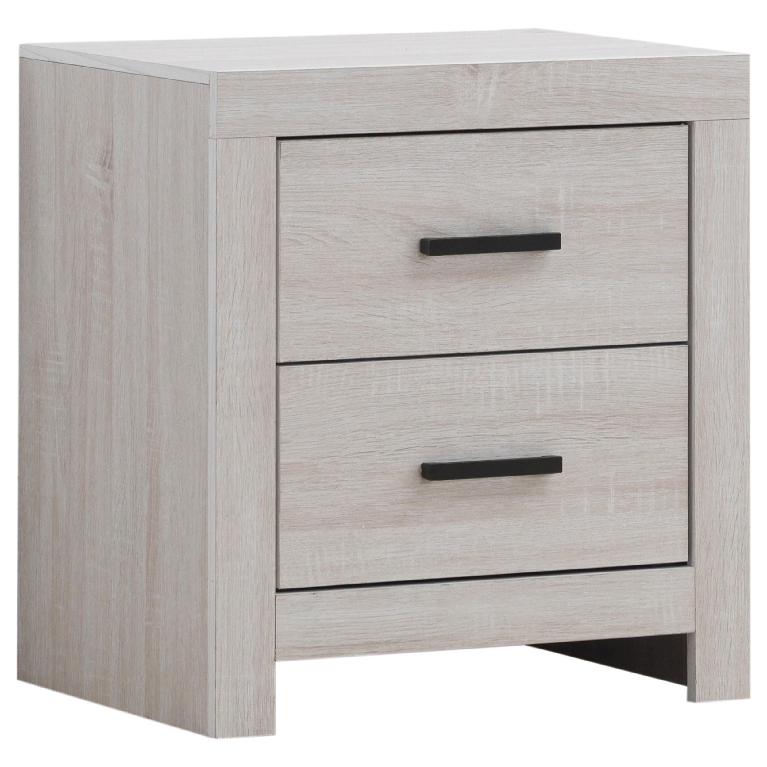 Coaster Furniture Brantford 207052 2-Drawer Nightstand – Coastal White