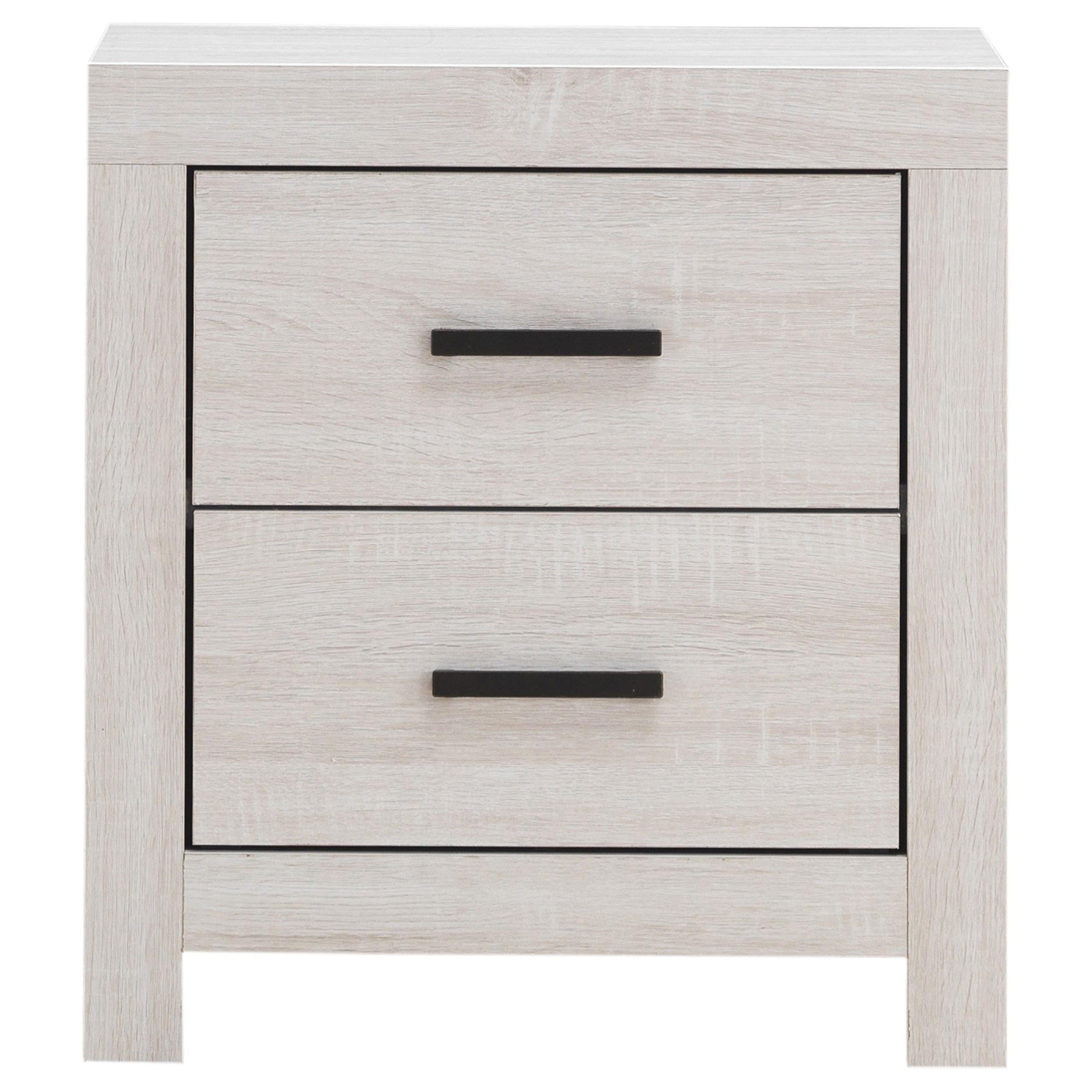 Coaster Furniture Brantford 207052 2-Drawer Nightstand - Coastal White - Image 2