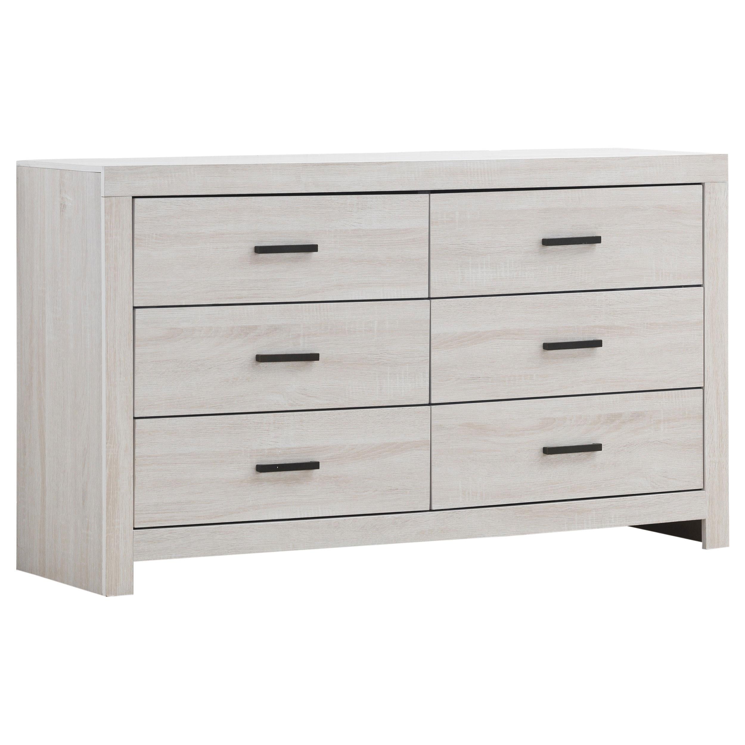 Coaster Furniture Brantford 207053 6-Drawer Dresser - Coastal White - Image 1