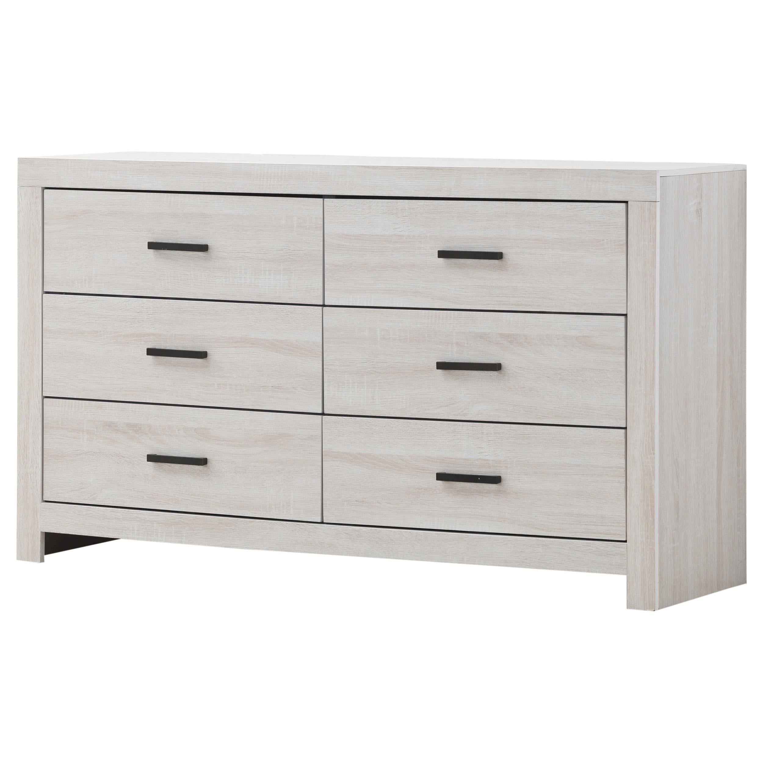 Coaster Furniture Brantford 207053 6-Drawer Dresser - Coastal White - Image 3