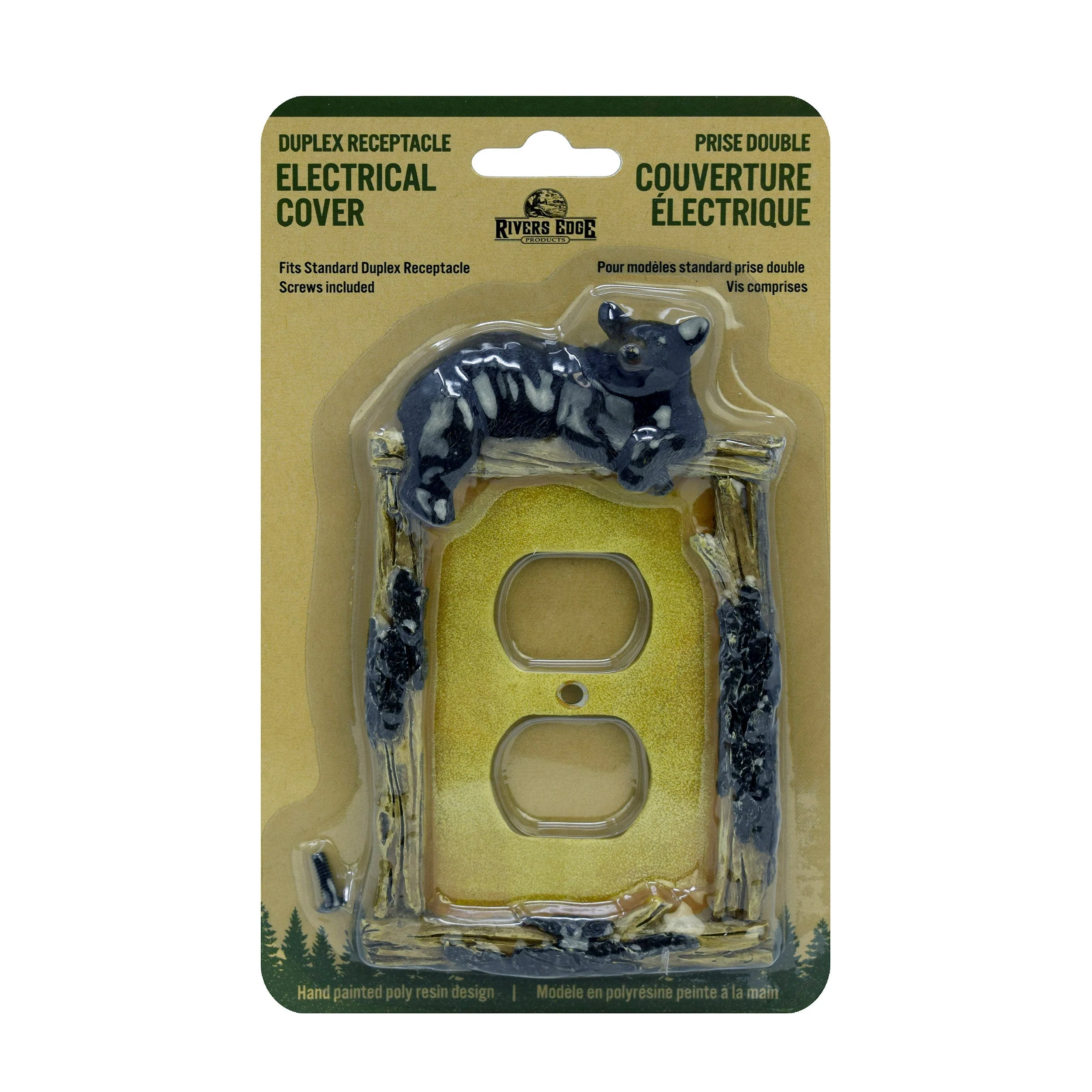 Electrical Cover Plate Single Receptacle-Bear - Image 2