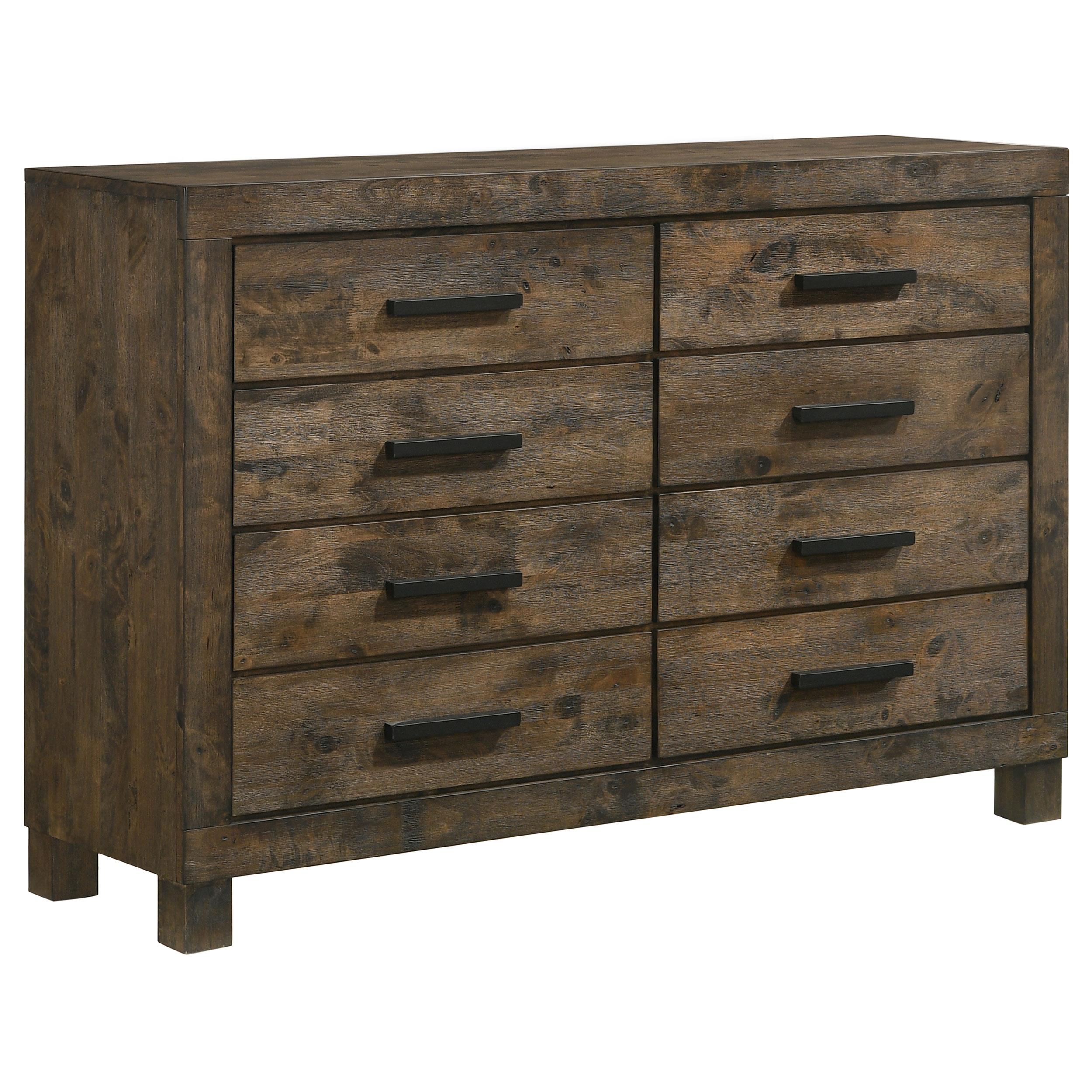 Coaster Furniture Woodmont 222633 8-Drawer Dresser - Rustic Golden Brown - Image 1