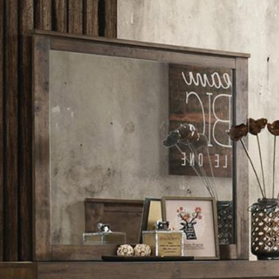Coaster Furniture Woodmont 222634 Dresser Mirror - Rustic Golden Brown - Image 1