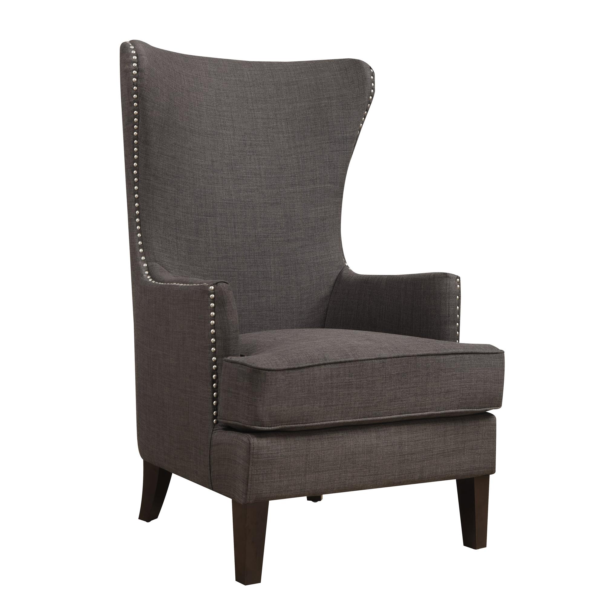 Elements International Kori Accent Chair – Heirloom Charcoal