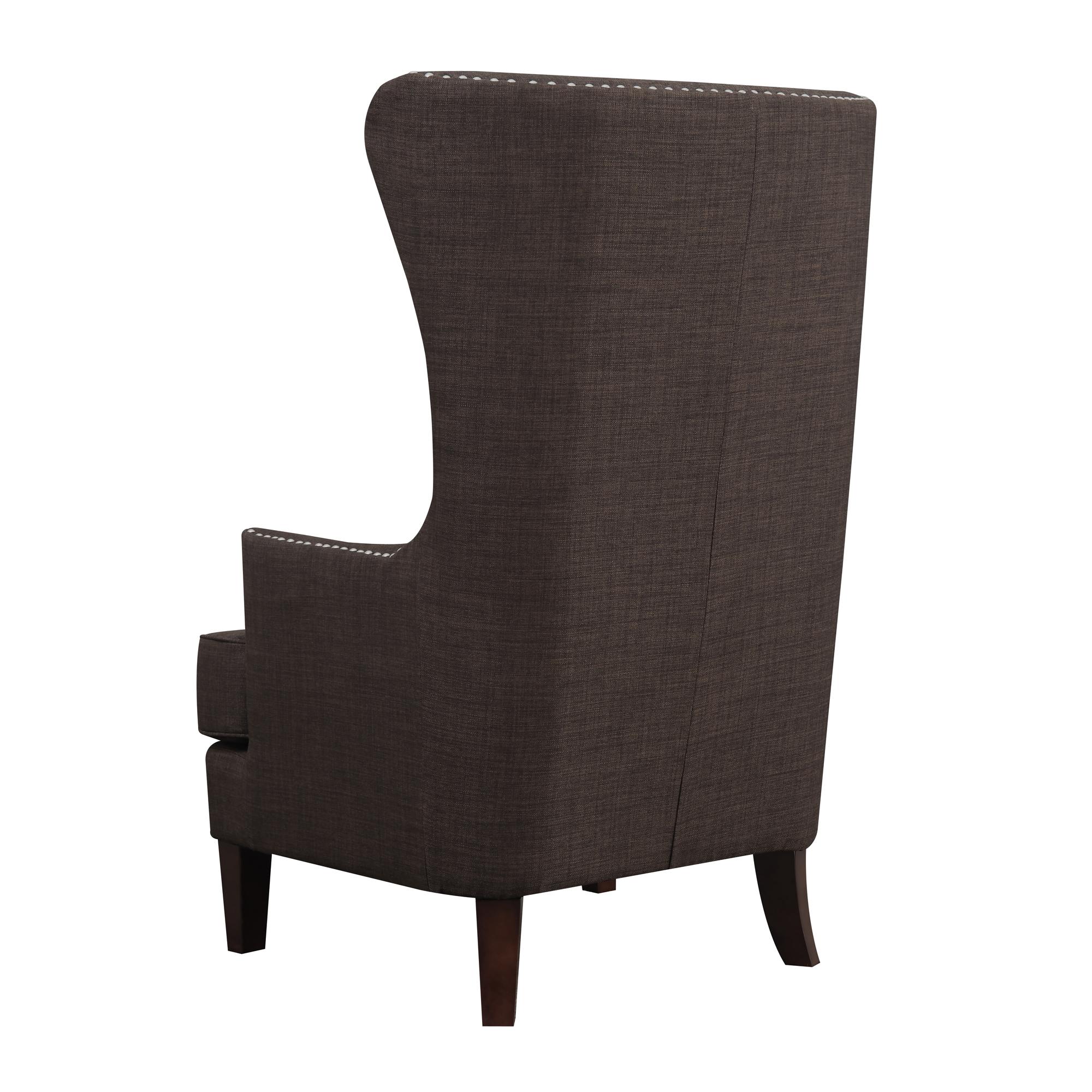 Elements International Kori Accent Chair - Chocolate - Image 3