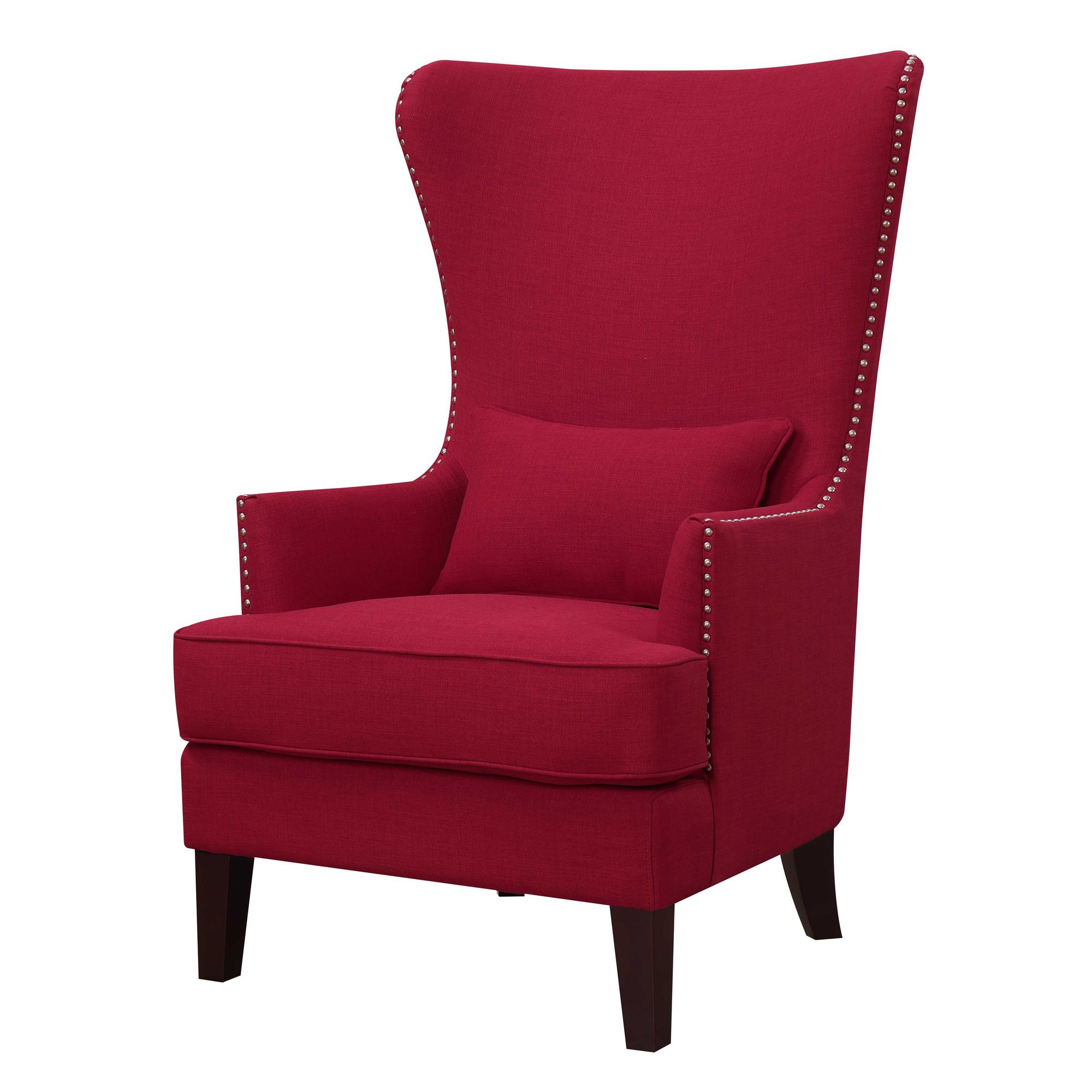 Elements International Kori Accent Chair – Berry