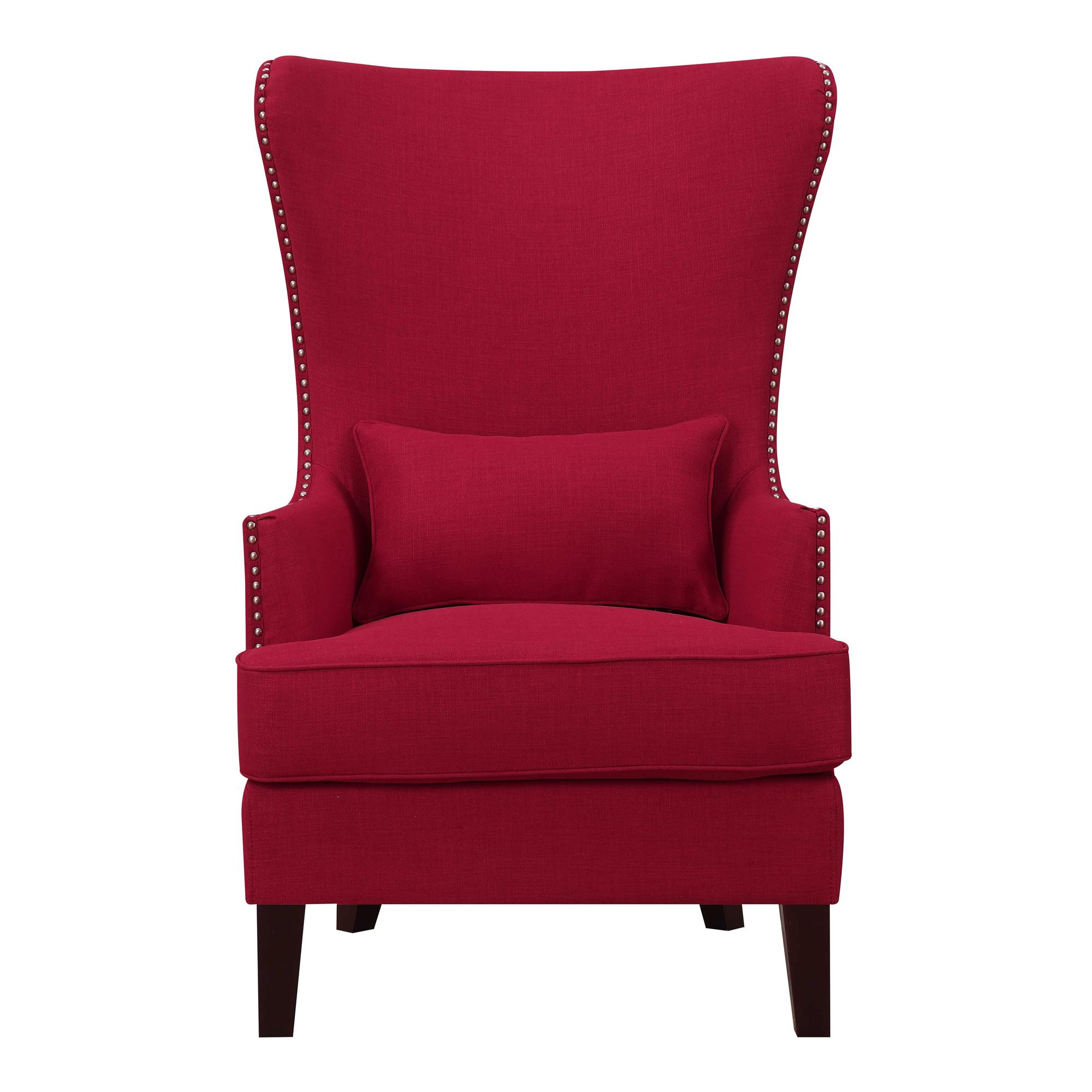 Elements International Kori Accent Chair - Berry - Image 2