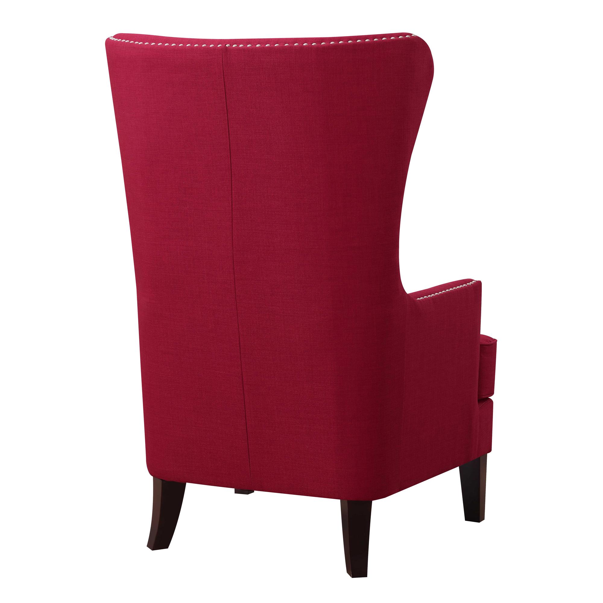Elements International Kori Accent Chair - Berry - Image 3