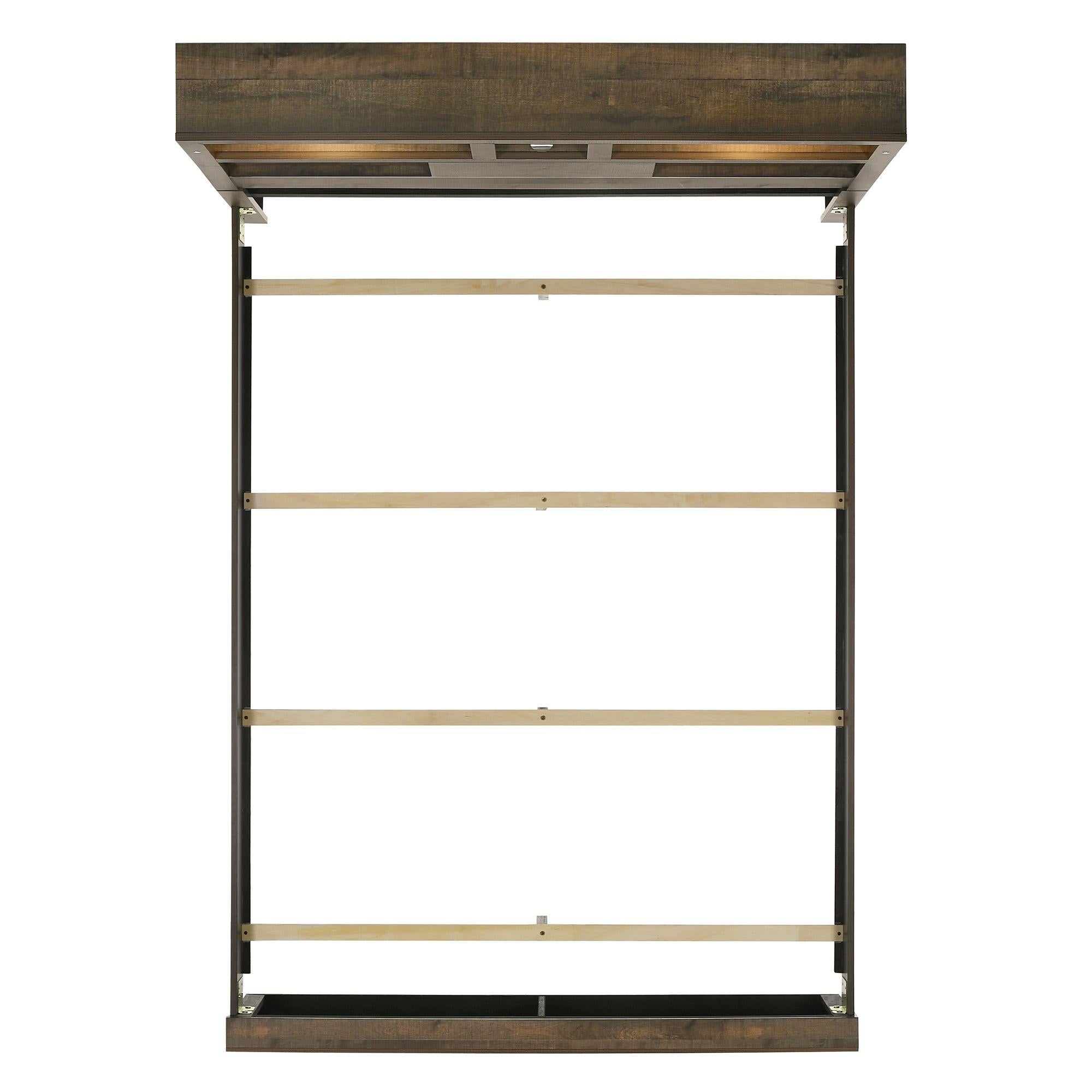 Elements International Bailey BY520QB Queen Bookcase Bed with Bluetooth - Image 3