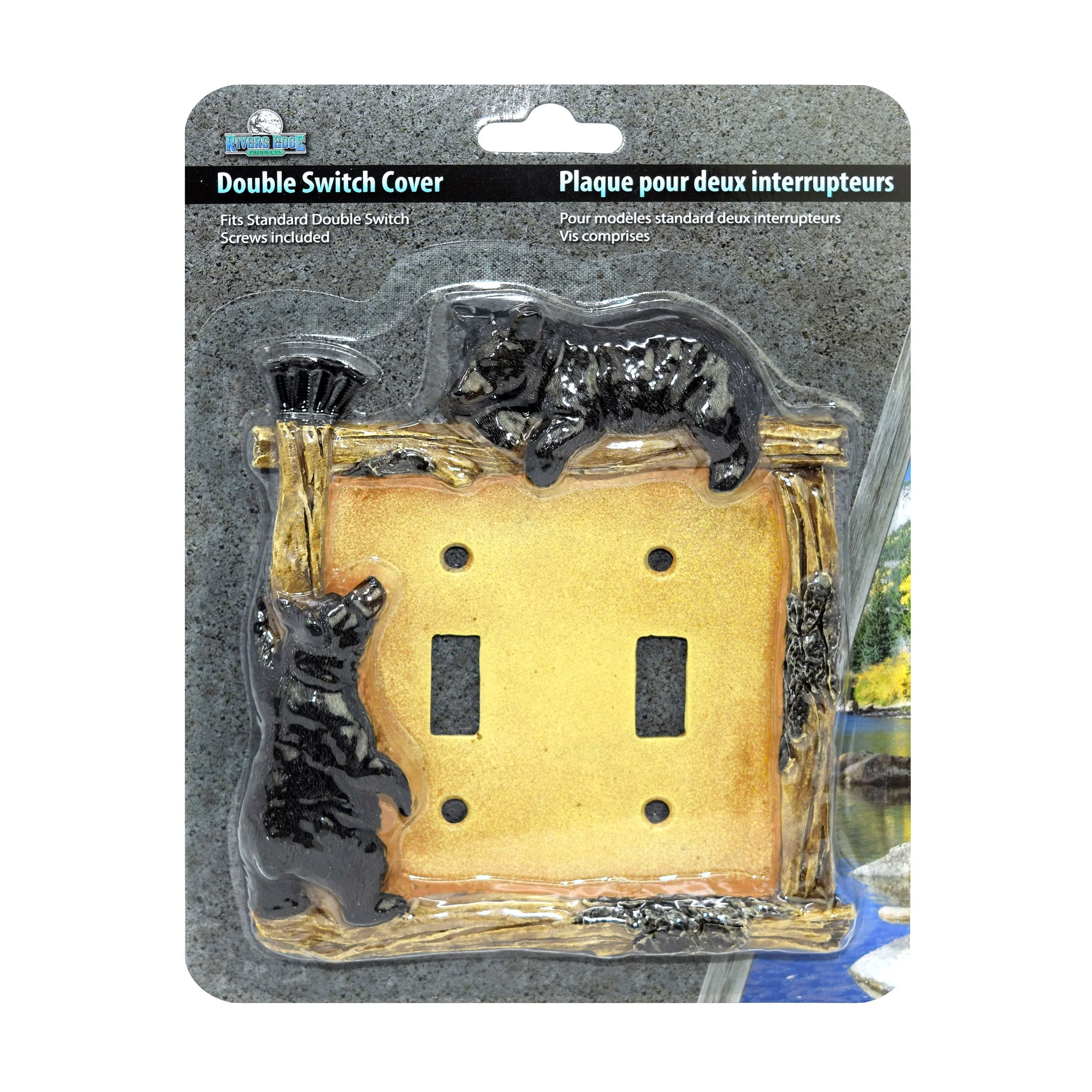 Electrical Cover Plate Double Switch-Bear - Image 2