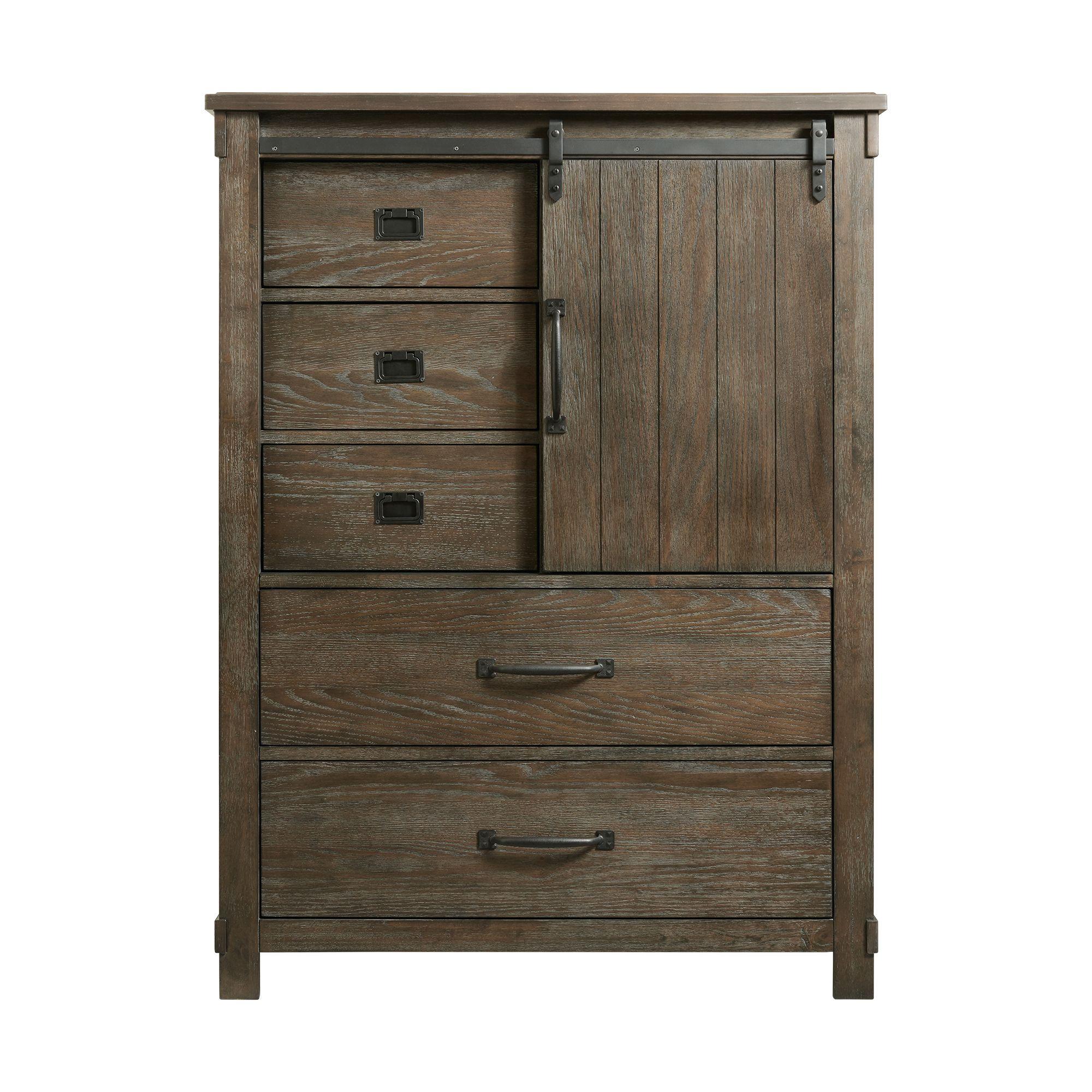 Elements International Scott SC300CH Gentlemen's Chest - Walnut - Image 2