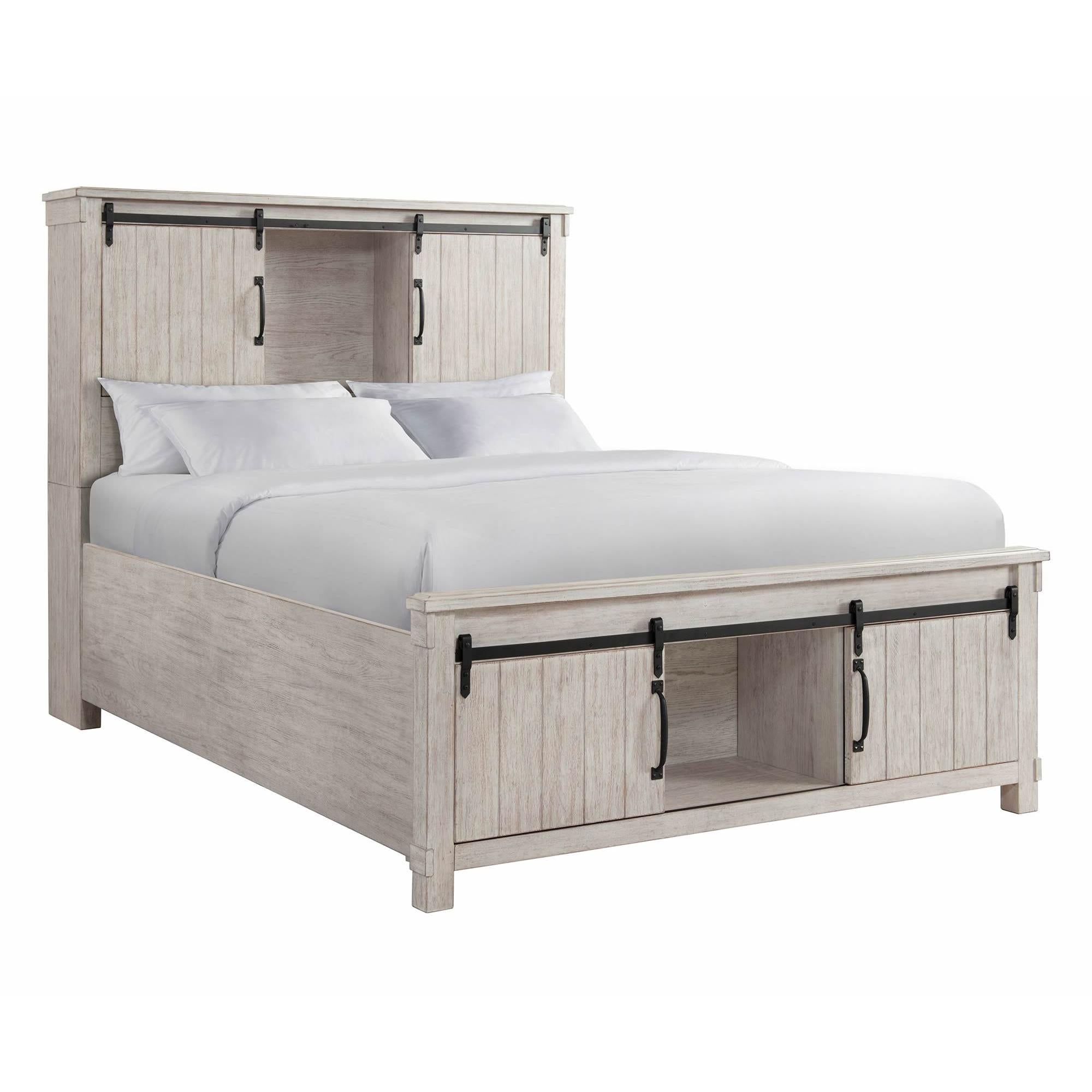 Elements International Scott SC670QB Queen Platform Storage Bed - Image 1