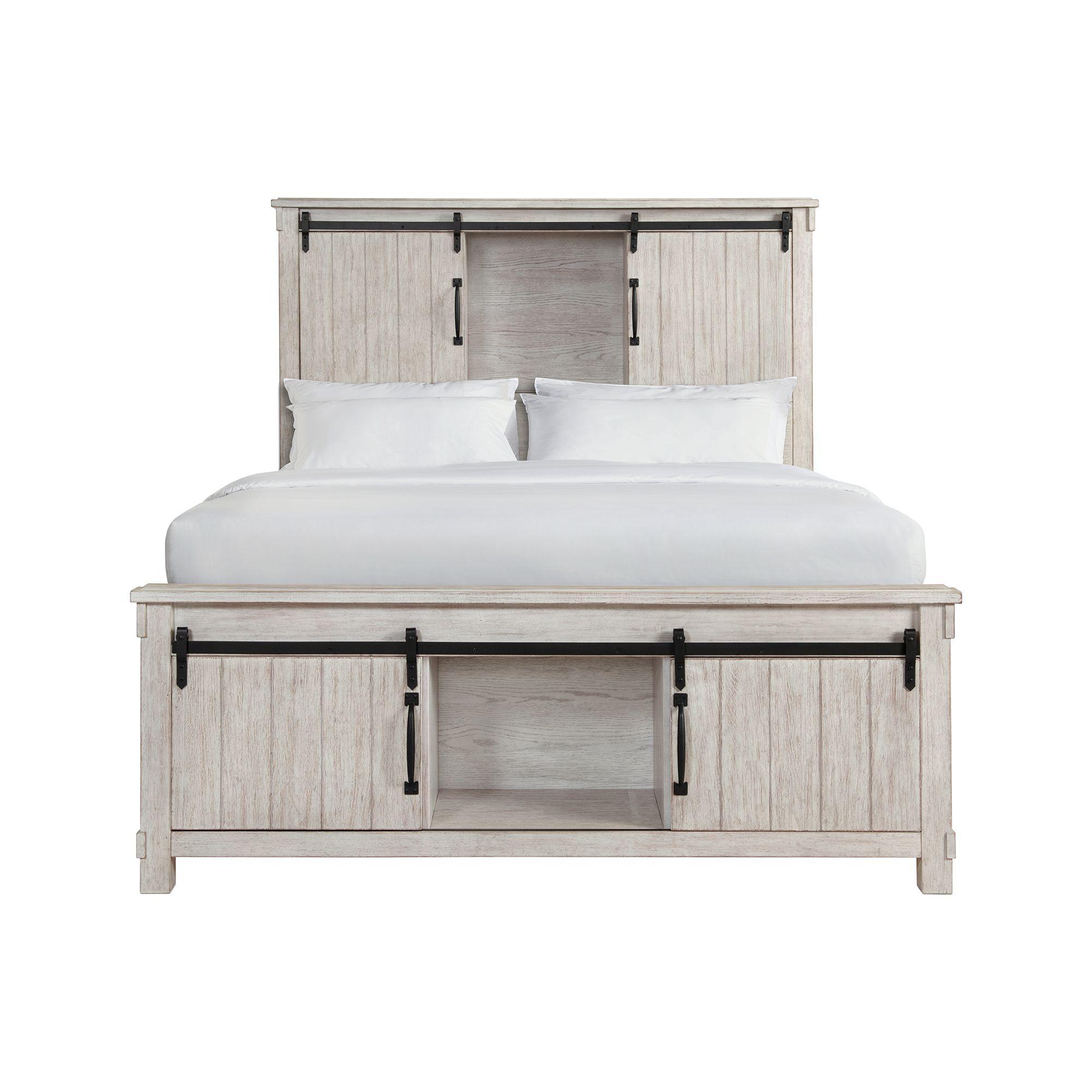 Elements International Scott SC670QB Queen Platform Storage Bed - Image 2