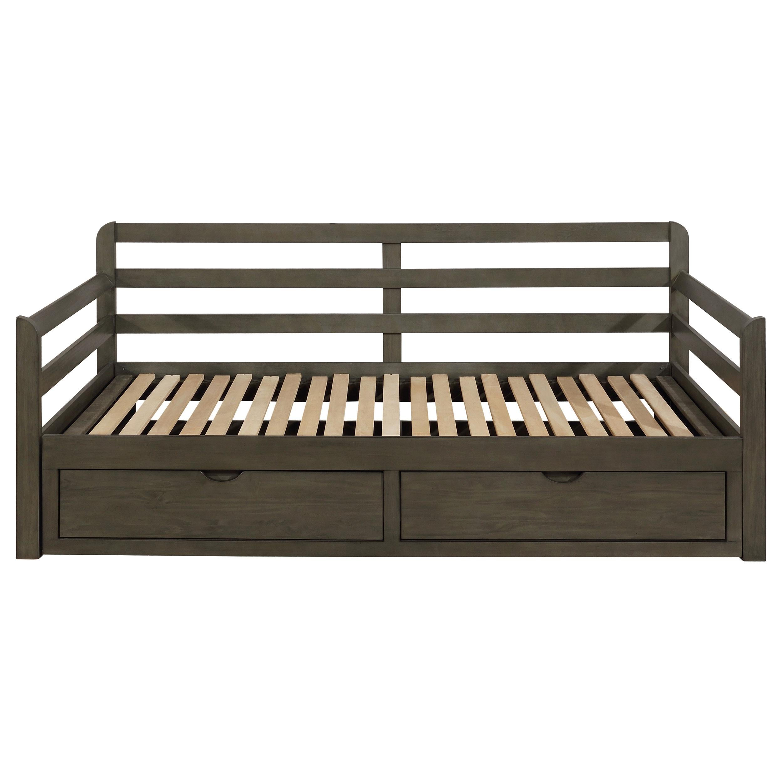 Coaster Furniture Sorrento 305706 2-Drawer Twin XL Daybed with Extension Trundle - Grey - Image 3