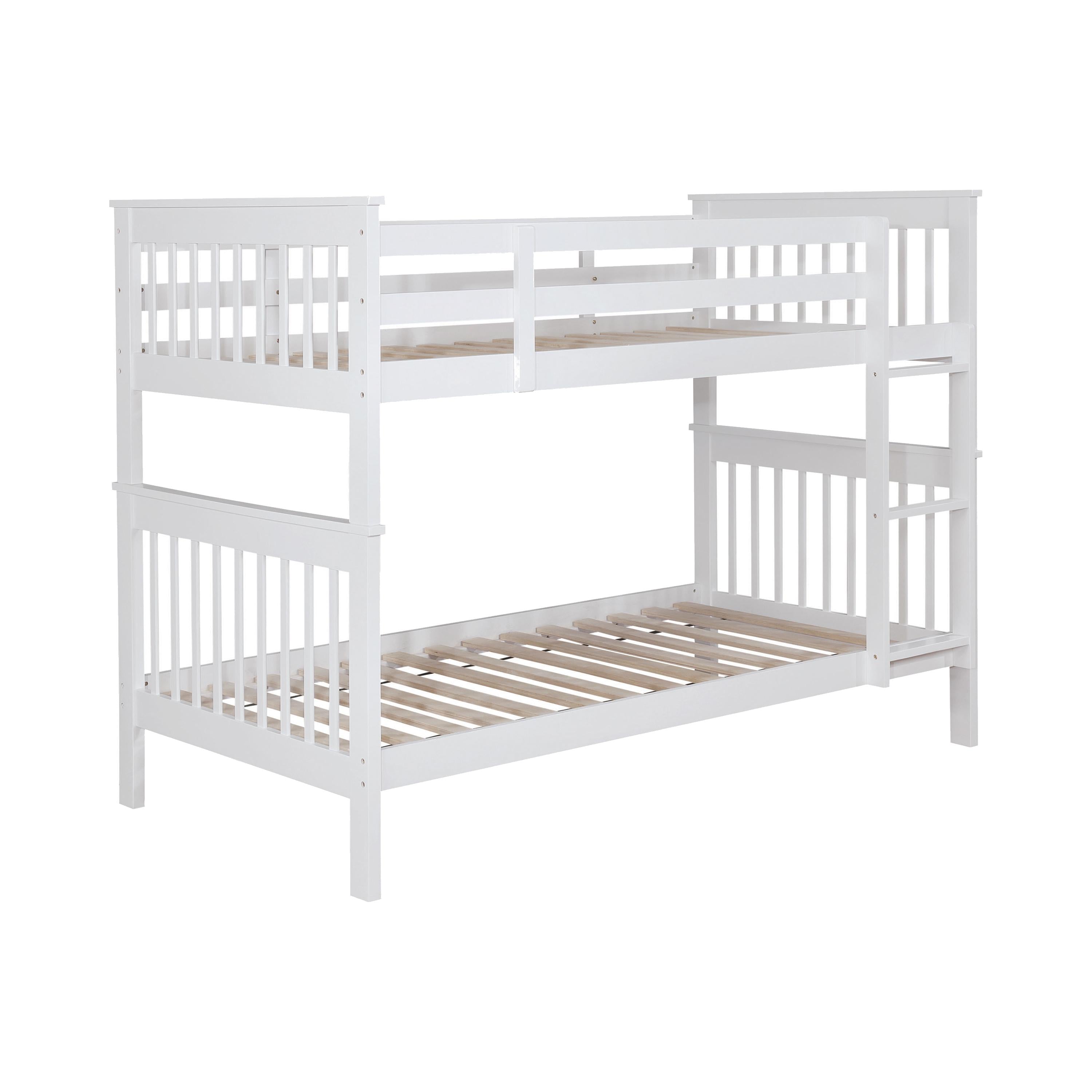 Coaster Furniture Chapman 460244N Wood Twin Over Twin Bunk Bed – White