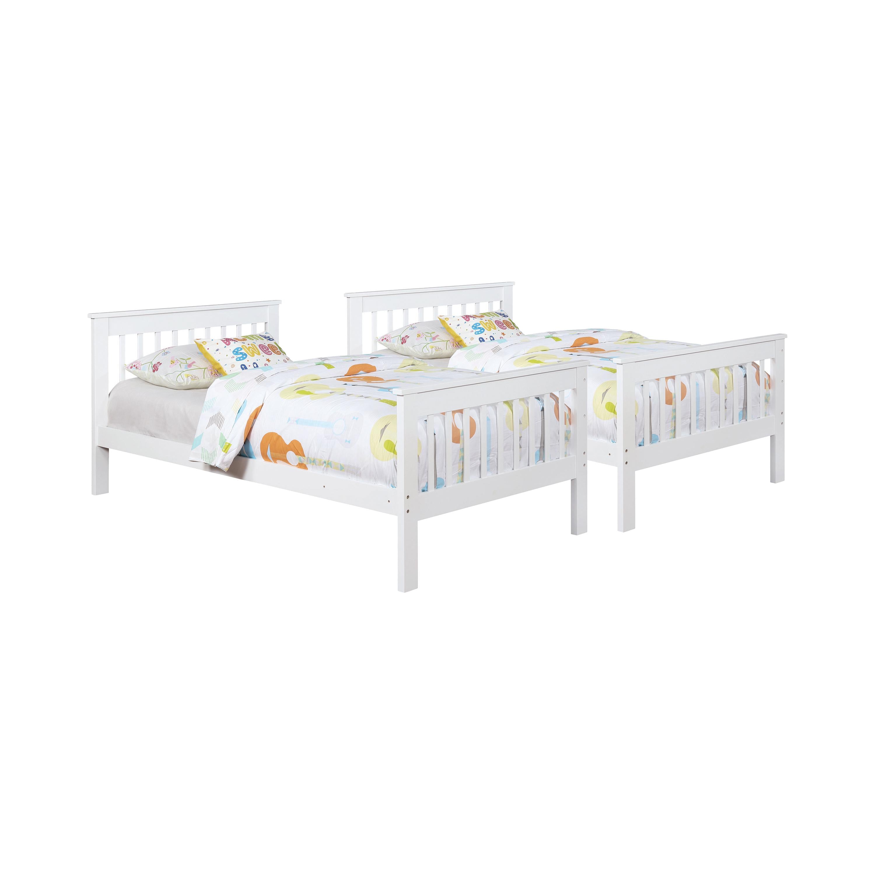 Coaster Furniture Chapman 460244N Wood Twin Over Twin Bunk Bed - White - Image 3
