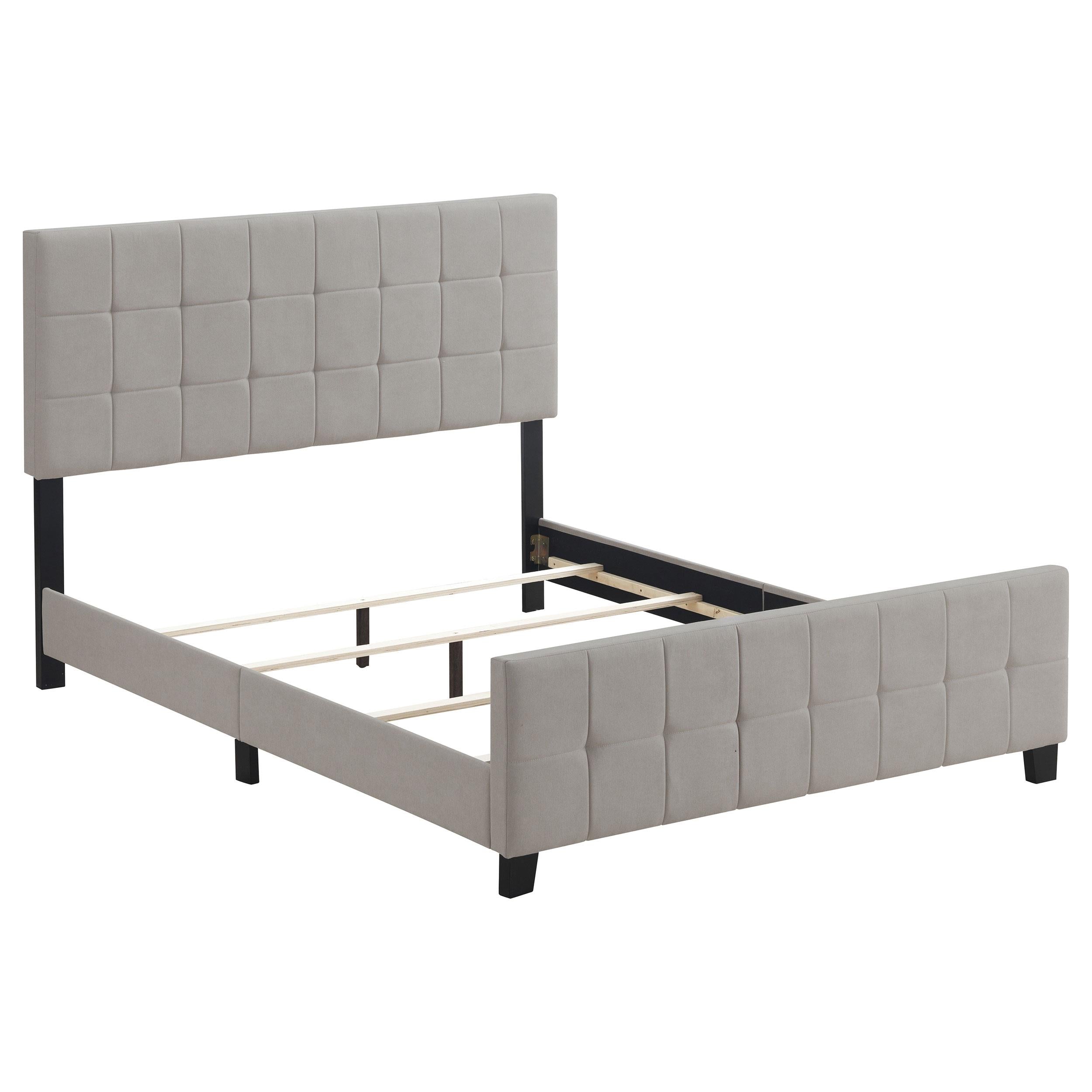 Coaster Furniture Fairfield 305952KE Upholstered Eastern King Panel Bed - Beige - Image 1