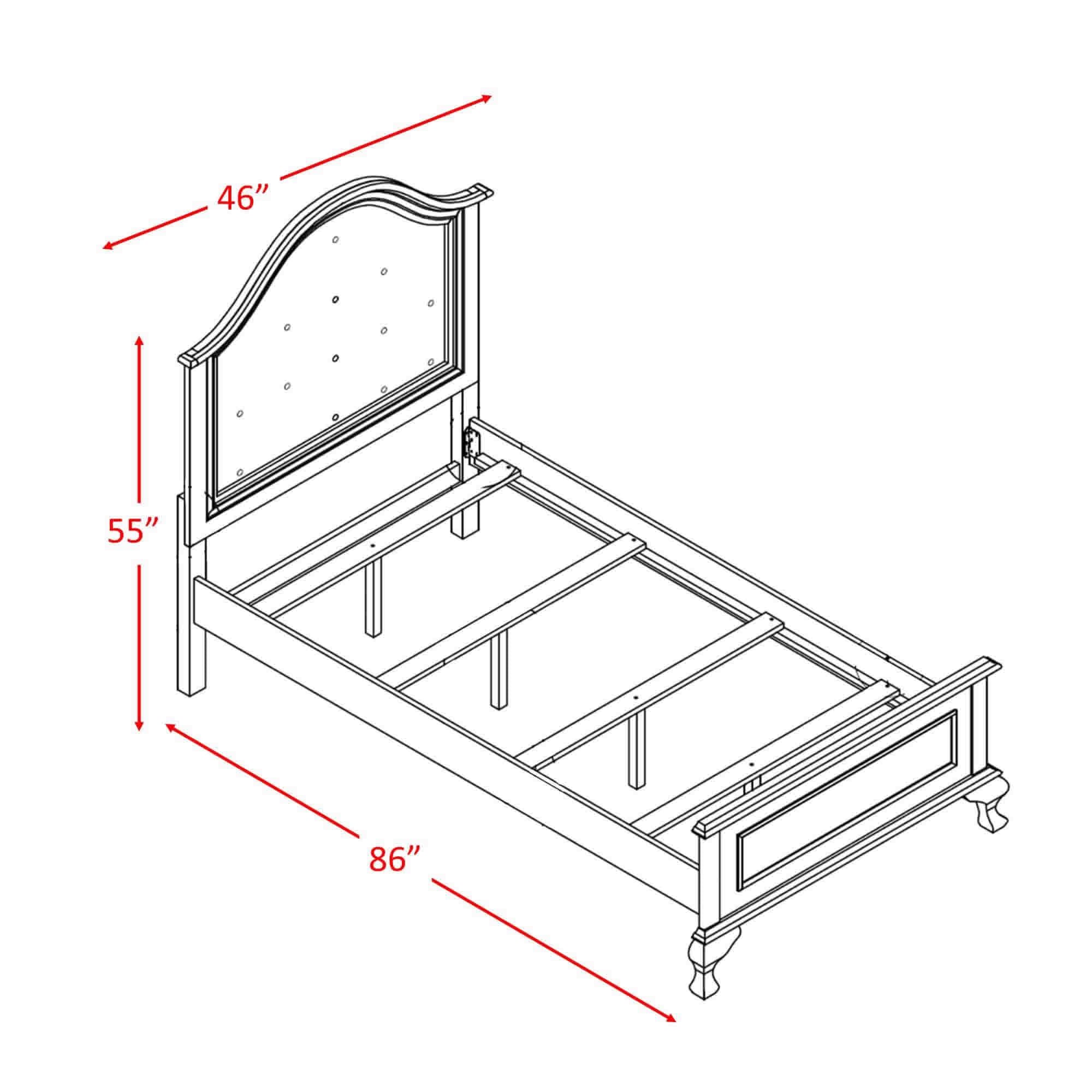 Elements International Jesse JS700TB Twin Panel Bed - Image 3