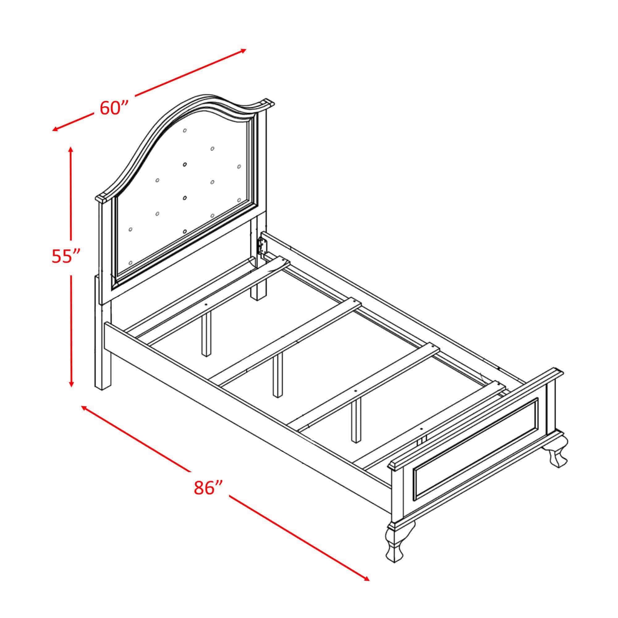 Elements International Jesse JS700FB Full Panel Bed - Image 3