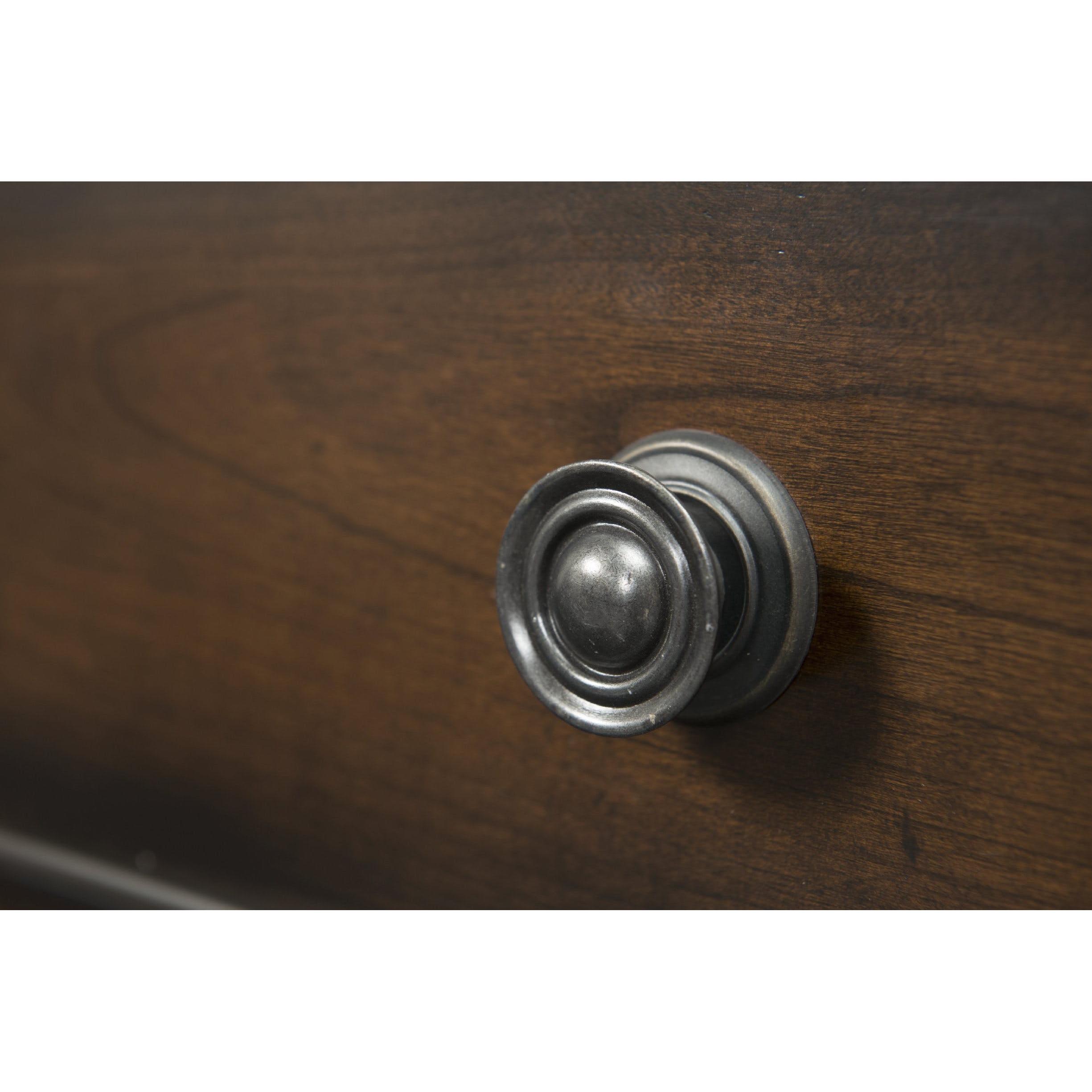 Elements International Kingston KT600DRMR Dresser and Mirror Set - Walnut - Image 2