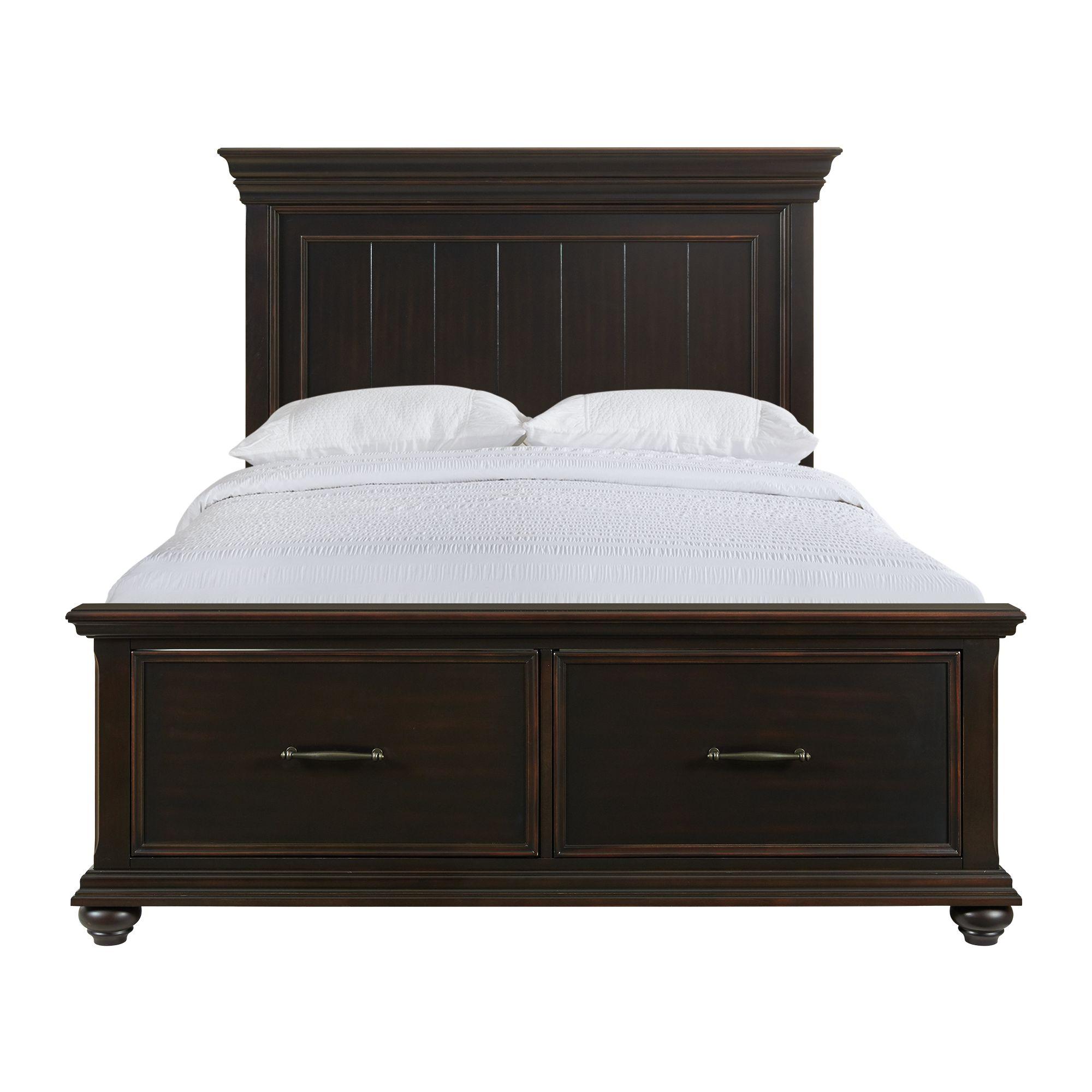Elements International Slater SR850QB Queen Platform Storage Bed - Black - Image 2