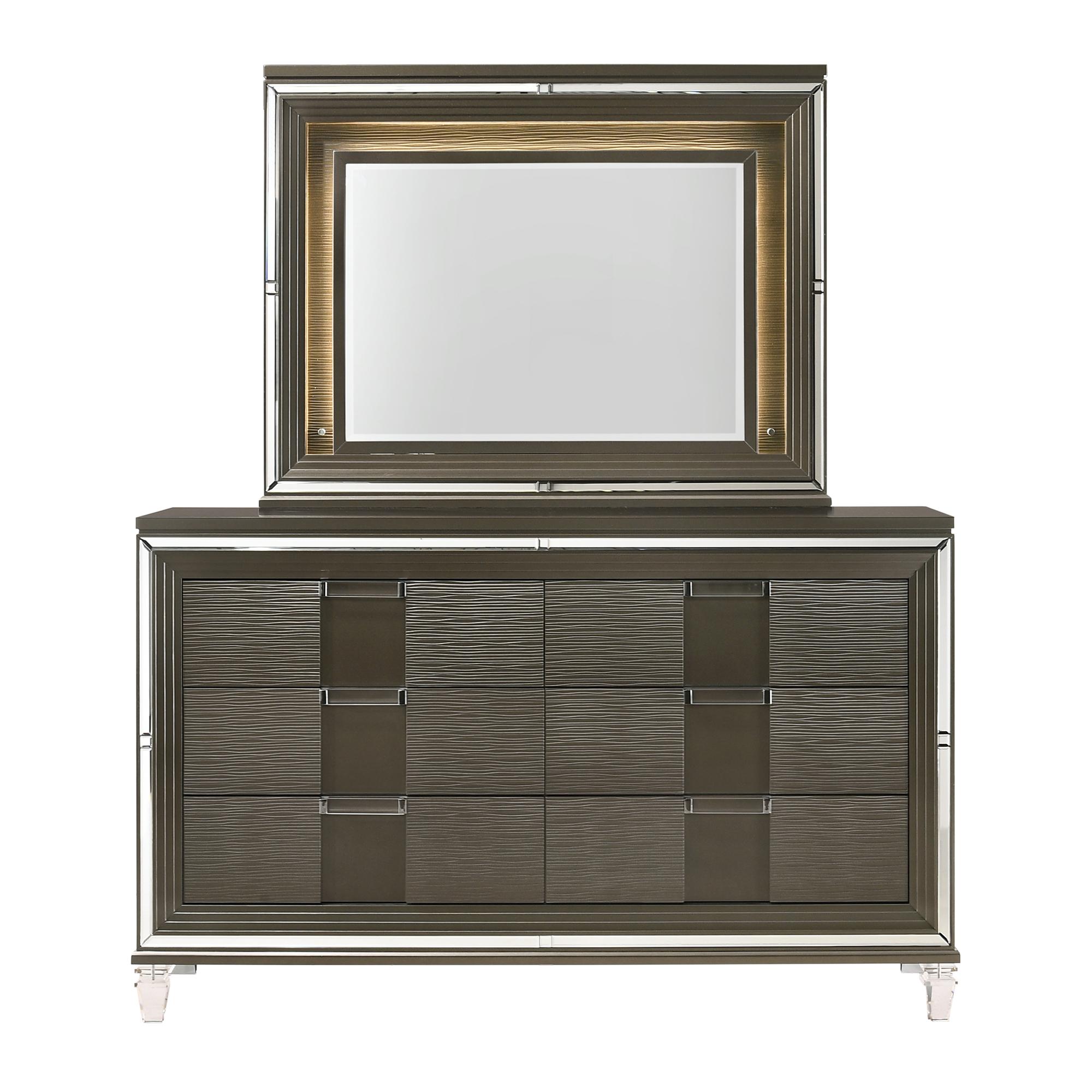 Elements International Twenty Nine TN600DRMR Dresser w/ Mood Lighting Mirror - Image 2