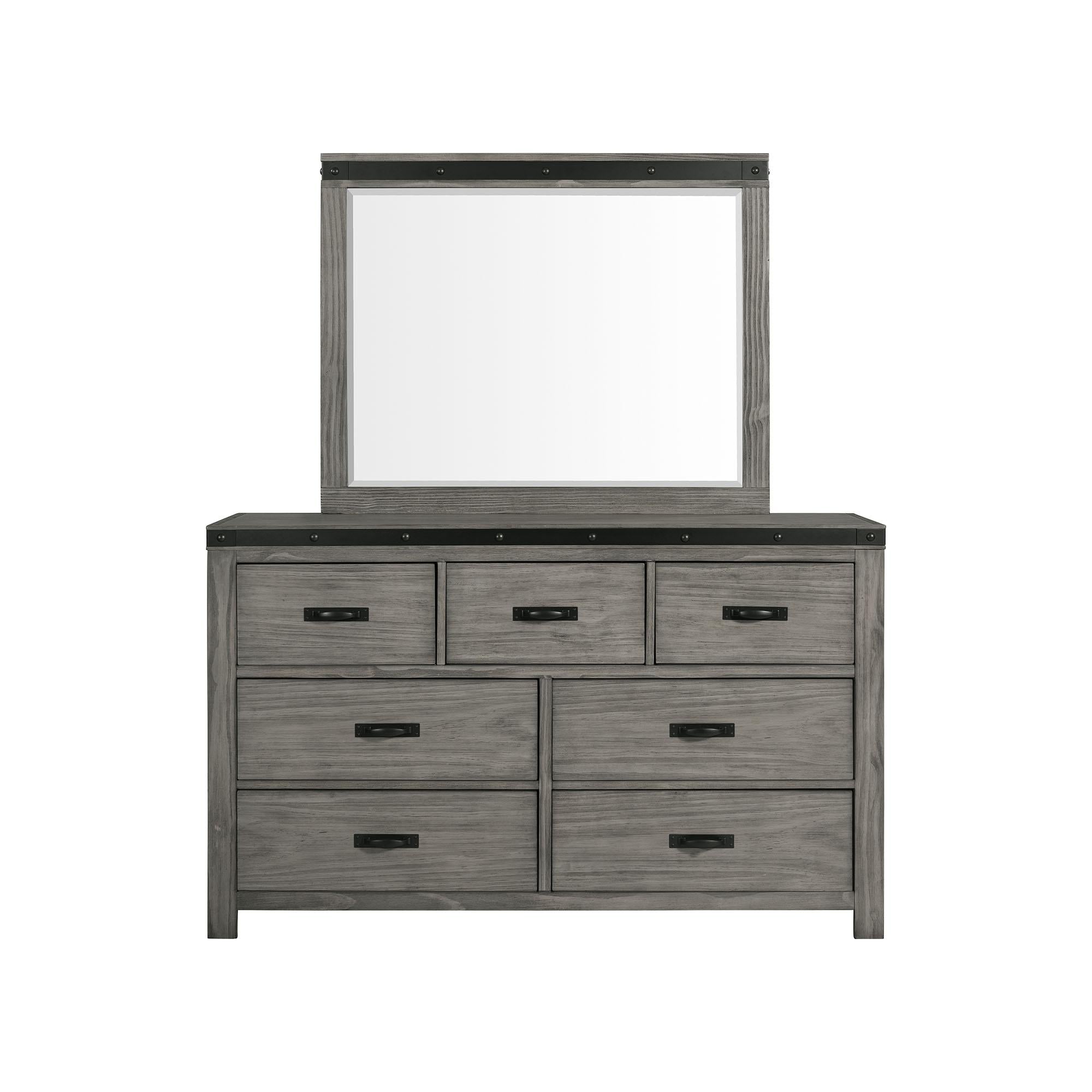 Elements International Wade WE600DRMR Dresser and Mirror Set - Image 2
