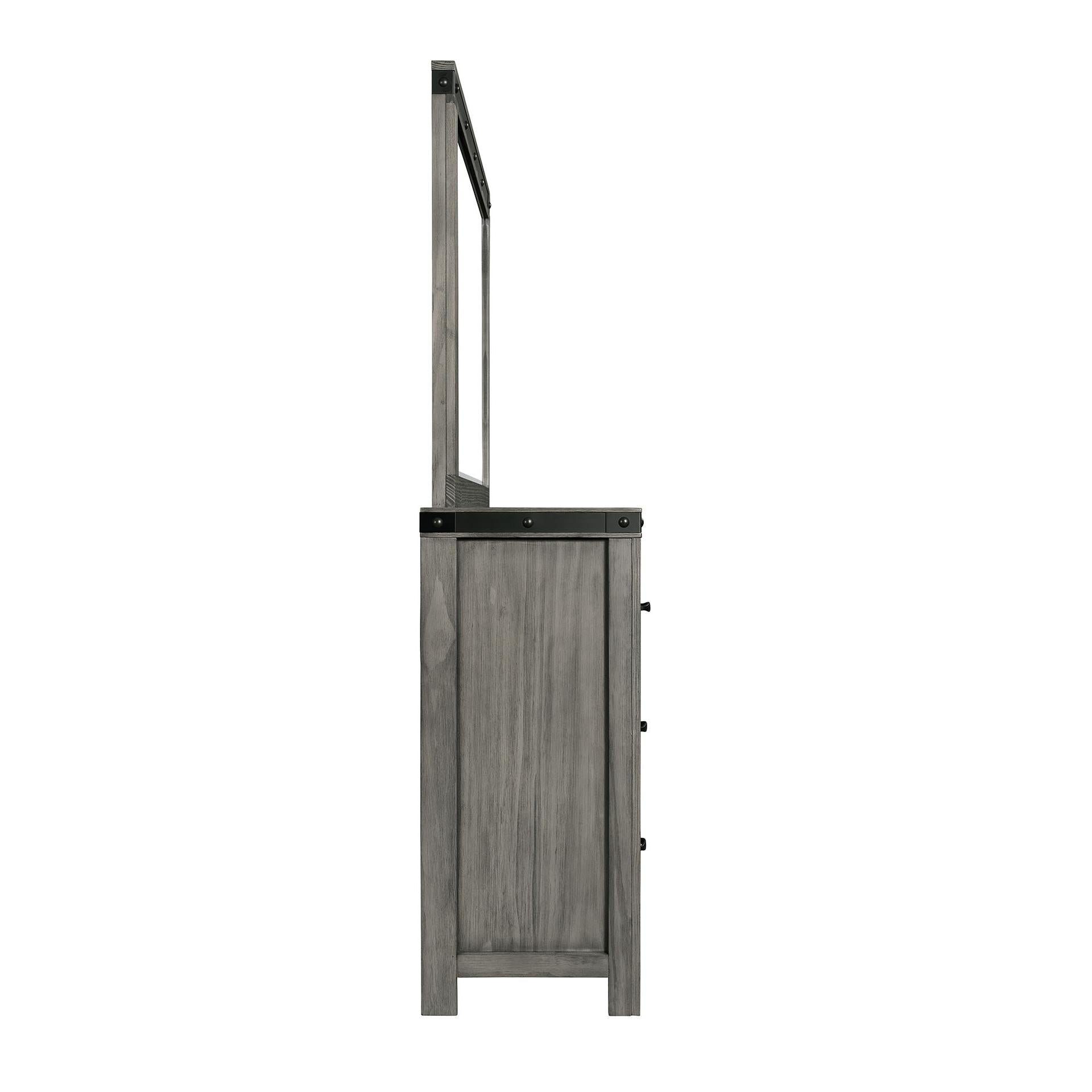 Elements International Wade WE600DRMR Dresser and Mirror Set - Image 3