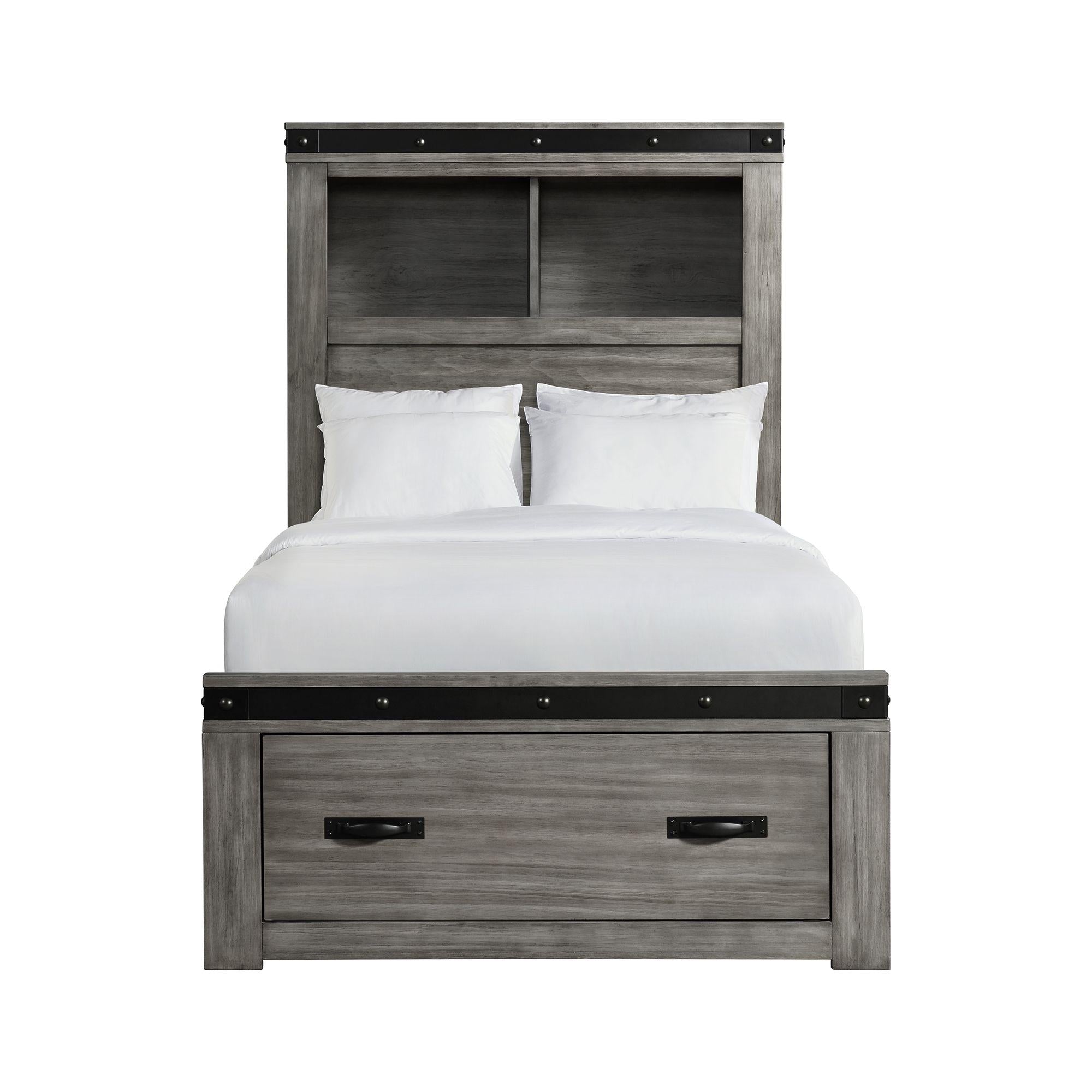 Elements International Wade Youth WE650TB Twin Platform Storage Bed - Image 2
