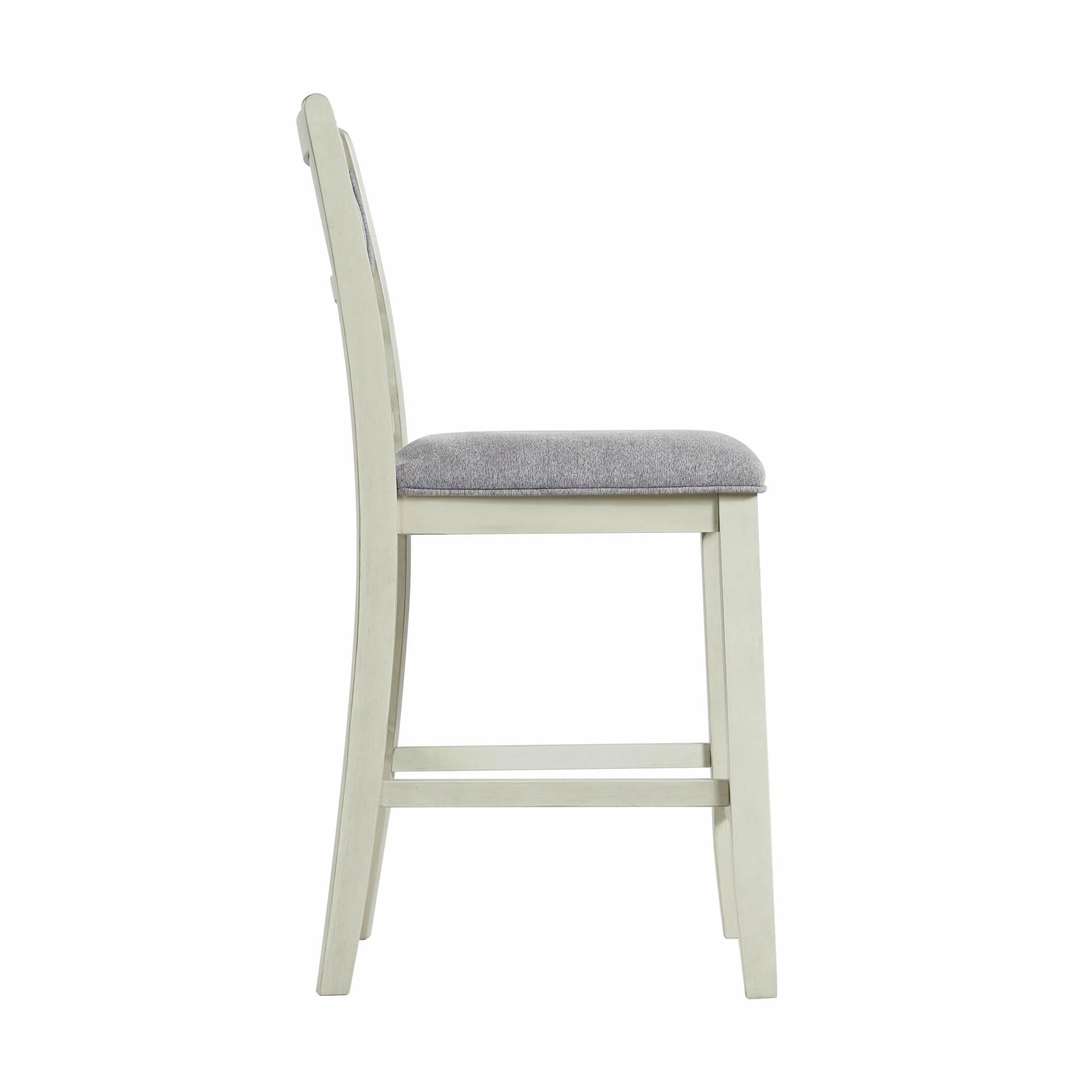 Elements International Amherst DAH750CSC Counter Height Side Chair - Bisque - Image 3