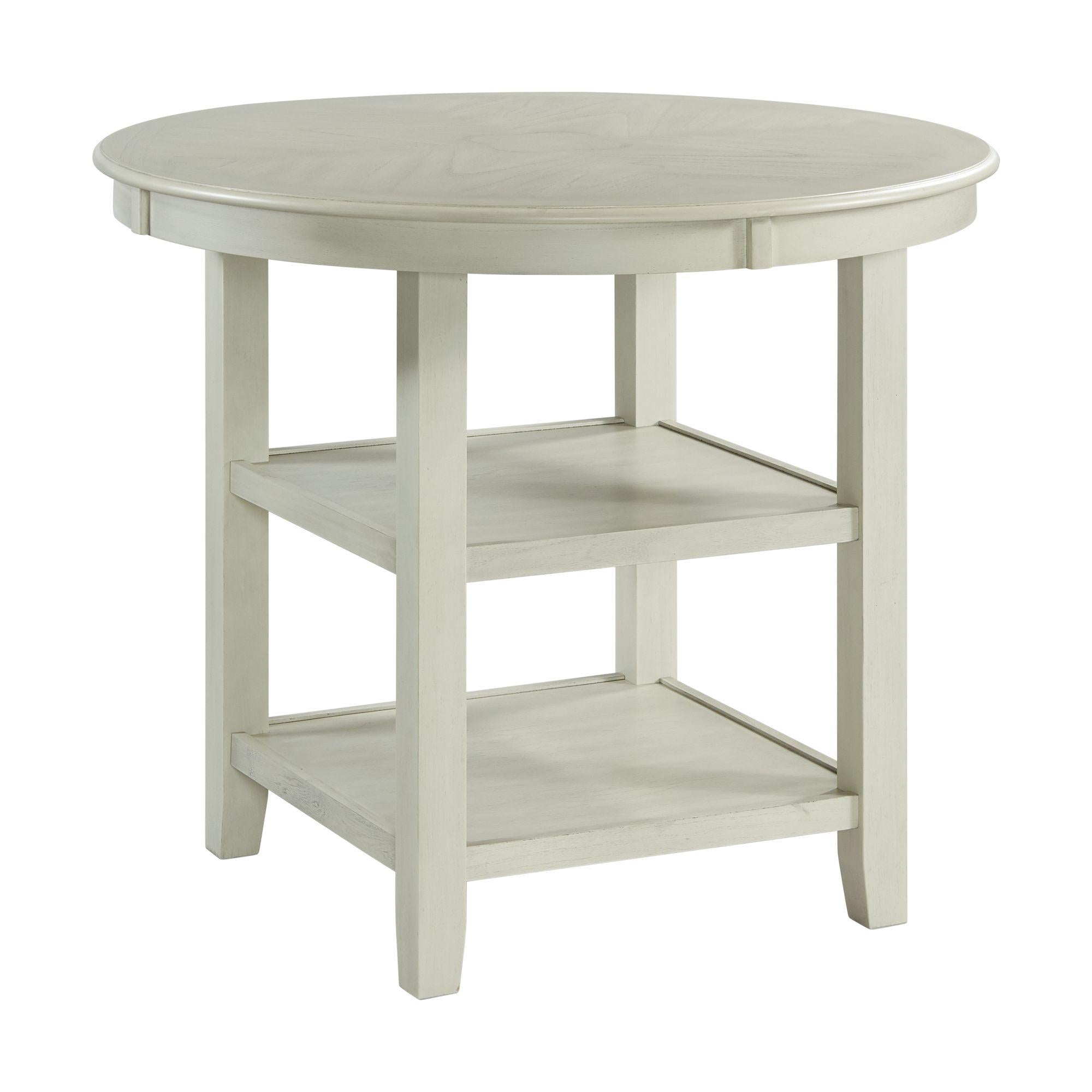 Elements International Amherst DAH750CT Counter Height Dining Table - Bisque - Image 1