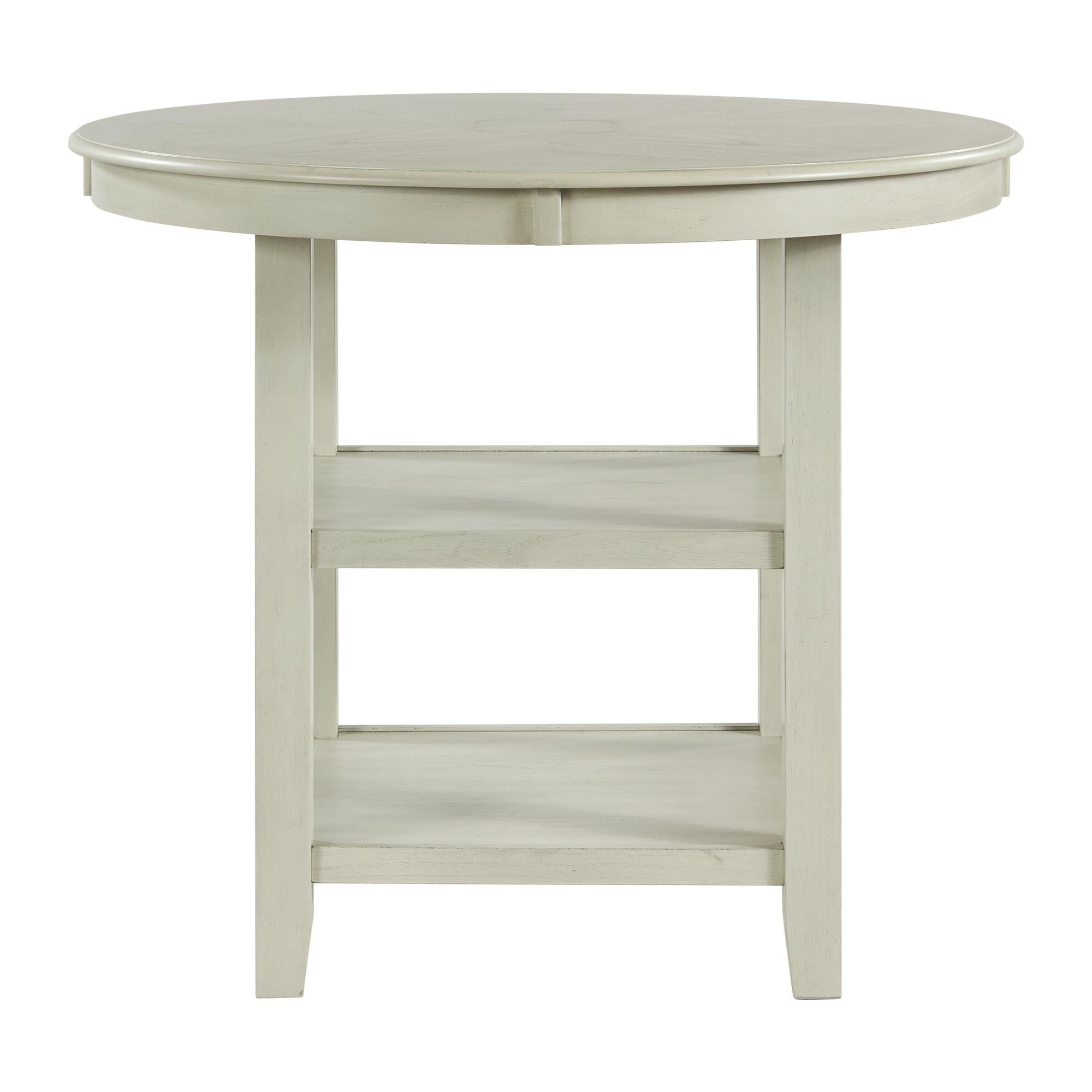 Elements International Amherst DAH750CT Counter Height Dining Table - Bisque - Image 2