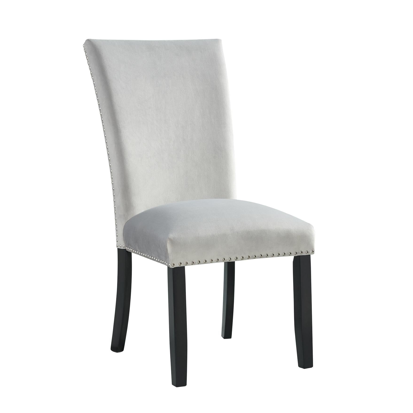 Elements International Francesca CFC300VSC Dining Chair - Gray - Image 1