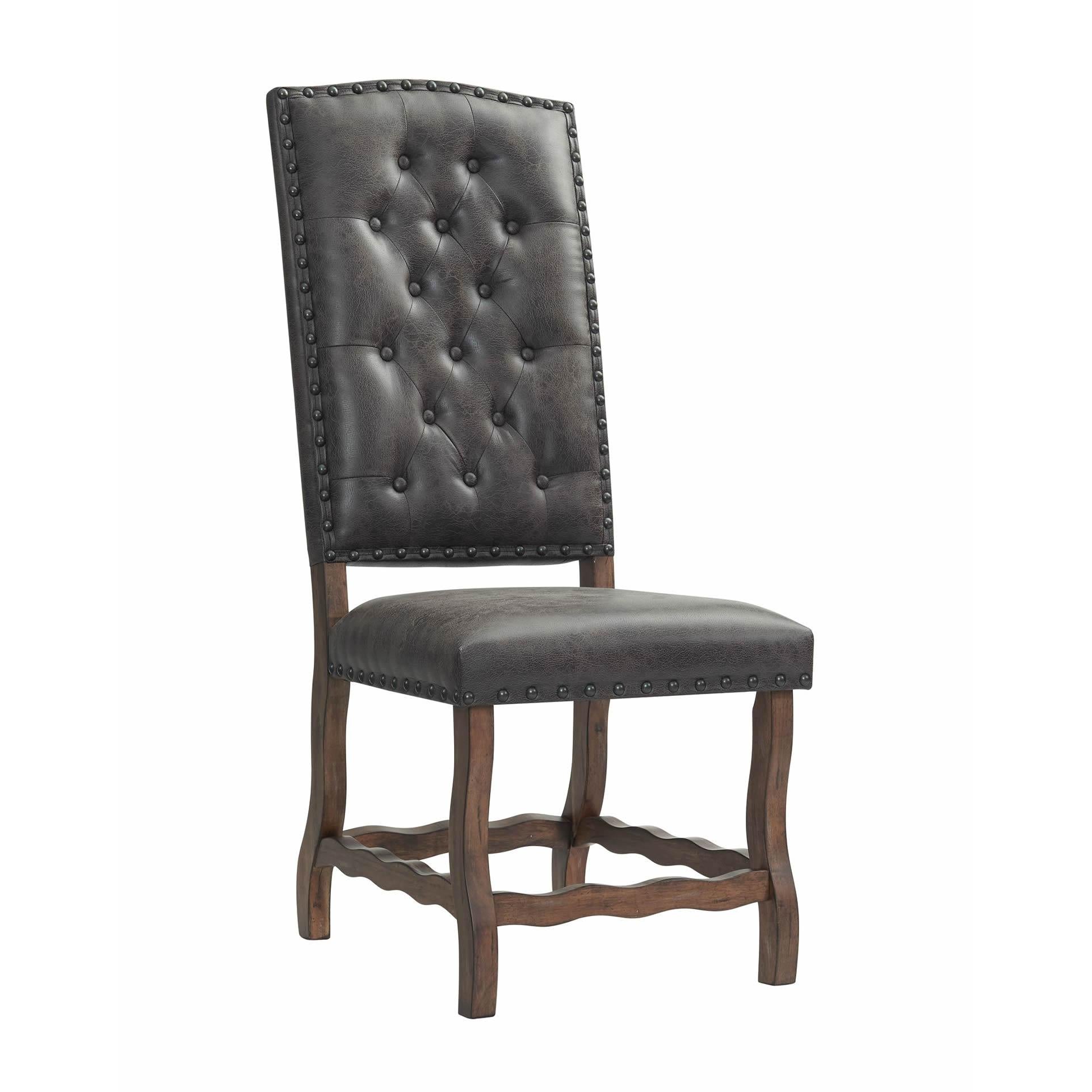 Elements International Gramercy DGC500CLSC Tufted Tall Back Side Chair