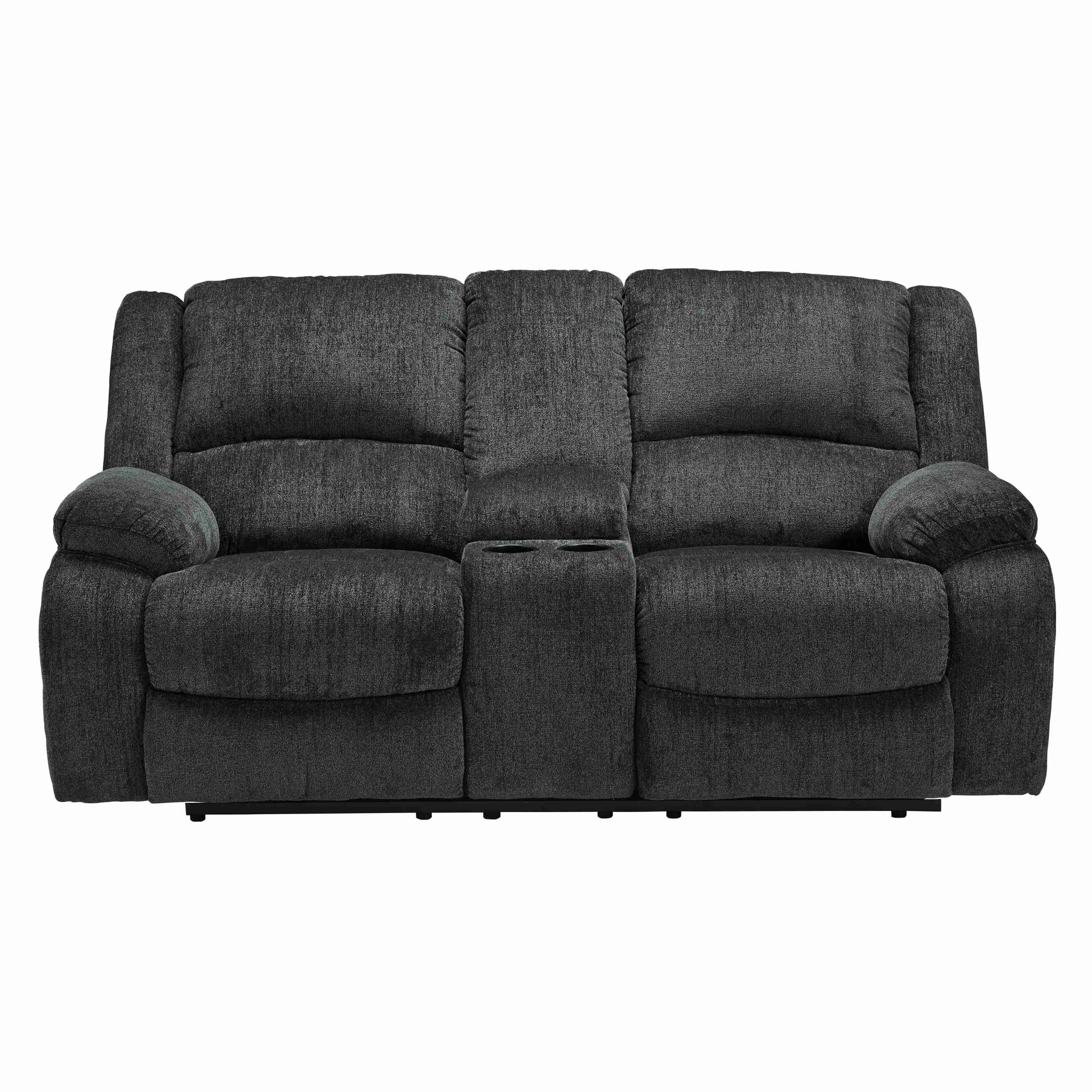 Signature Design by Ashley Draycoll 7650494 Double Reclining Loveseat with Console - Image 1