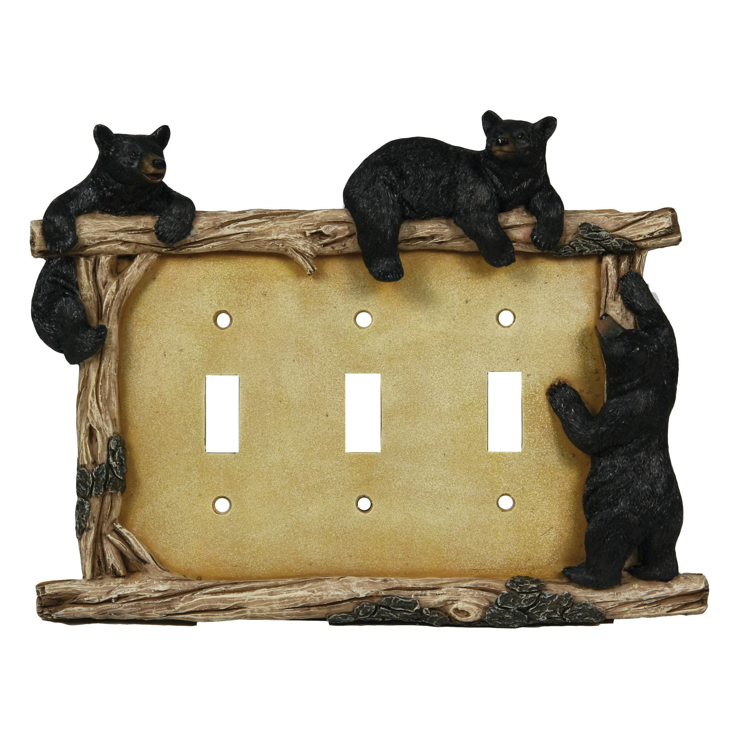Electrical Cover Plate Triple Switch-Bear