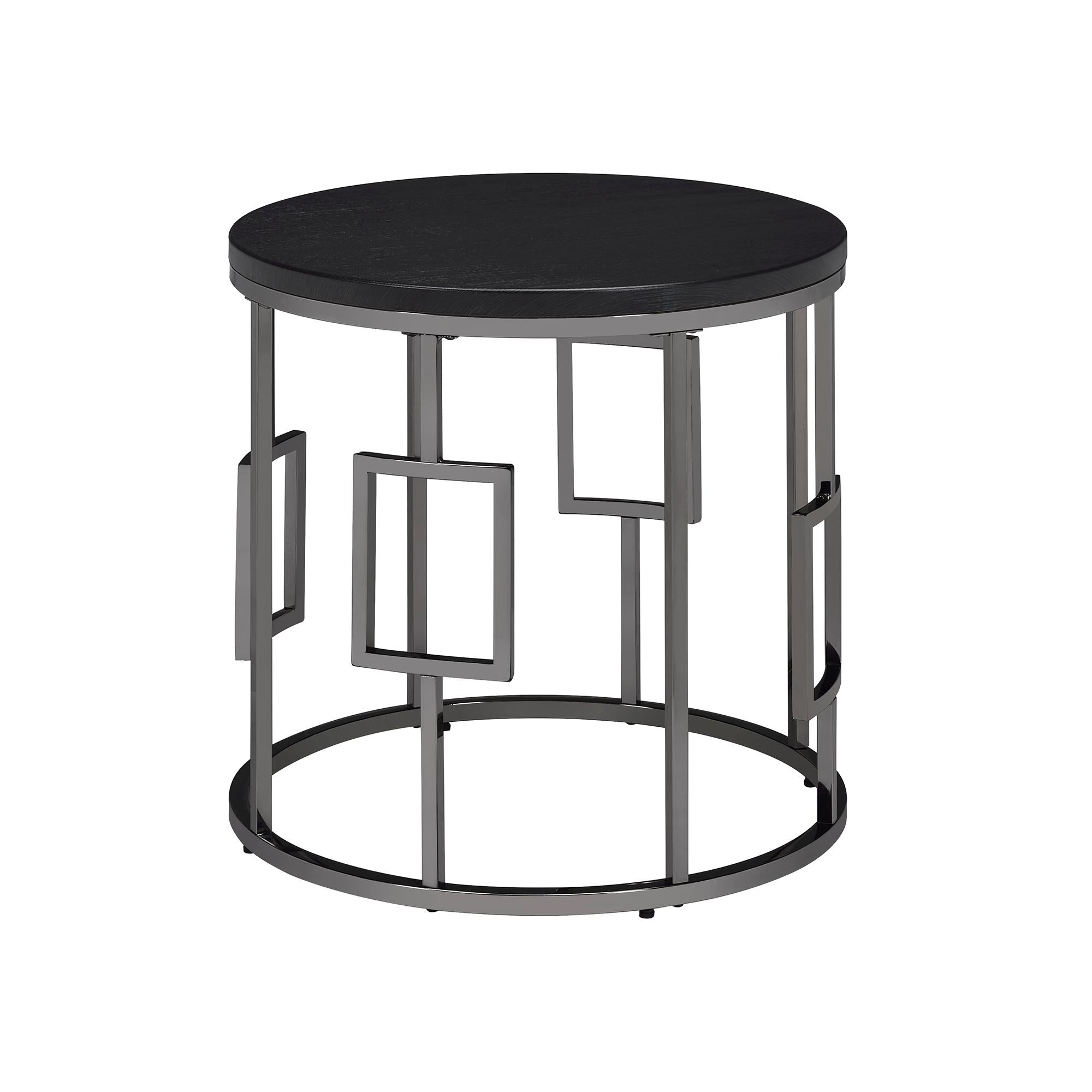 Elements International Ester CES100ET Round End Table