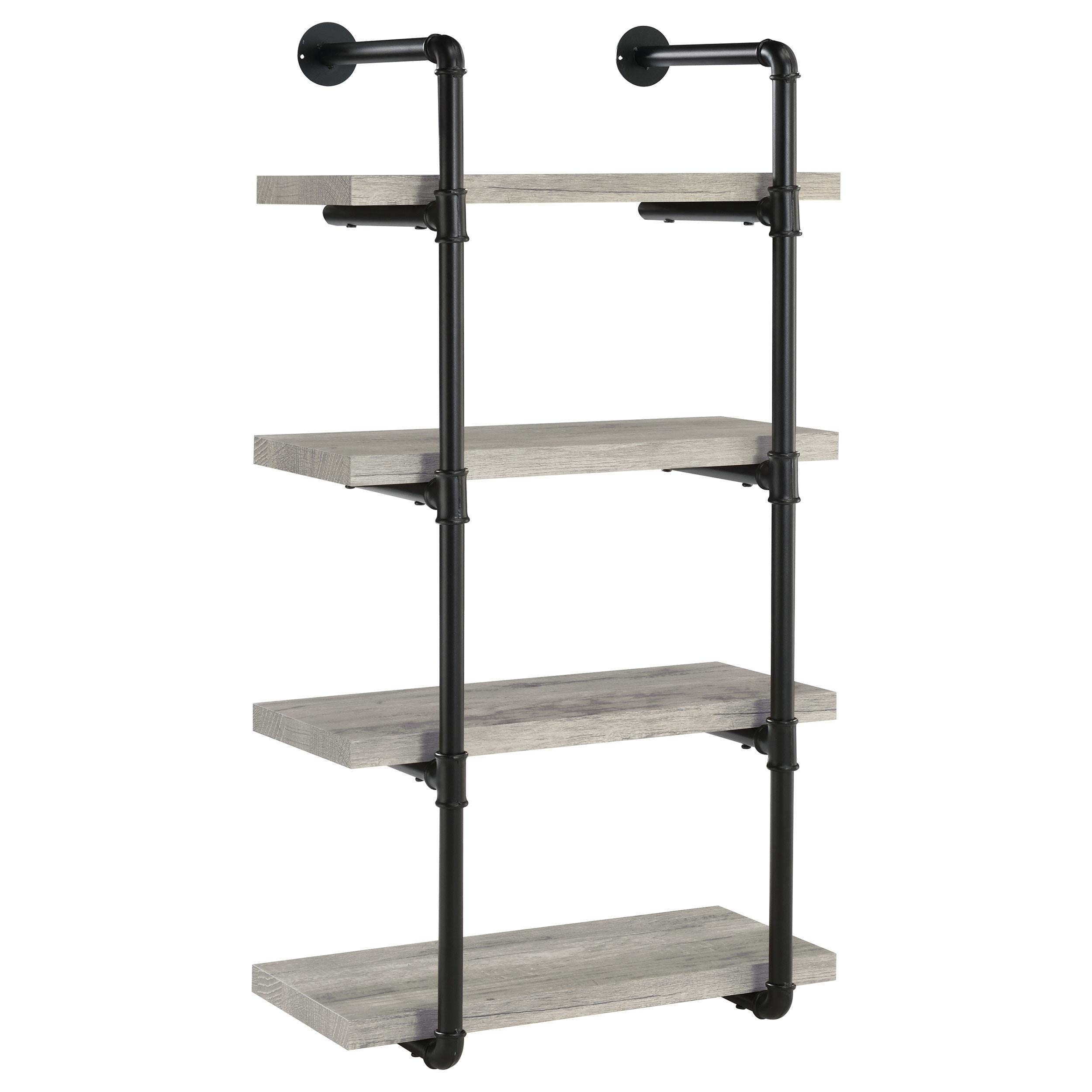 Coaster Furniture Elmcrest 804416 24-inch 4-shelf Wall Bookshelf – Grey Driftwood