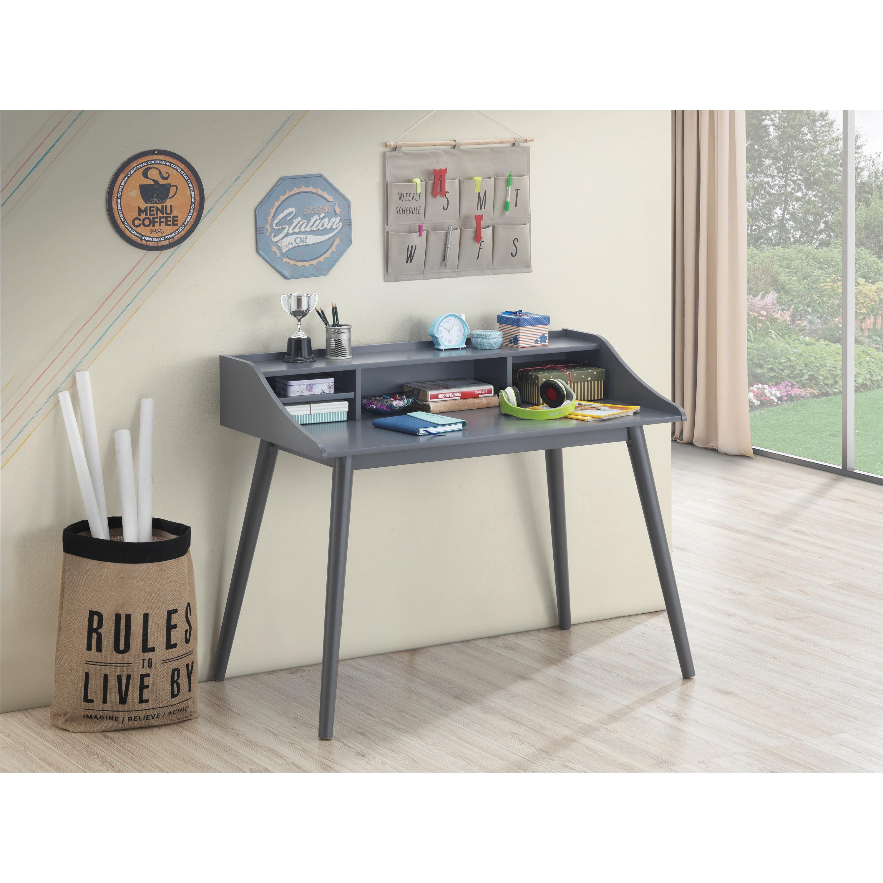 Coaster Furniture Percy 804497 45-inch 4-compartment Writing Desk - Grey - Image 3