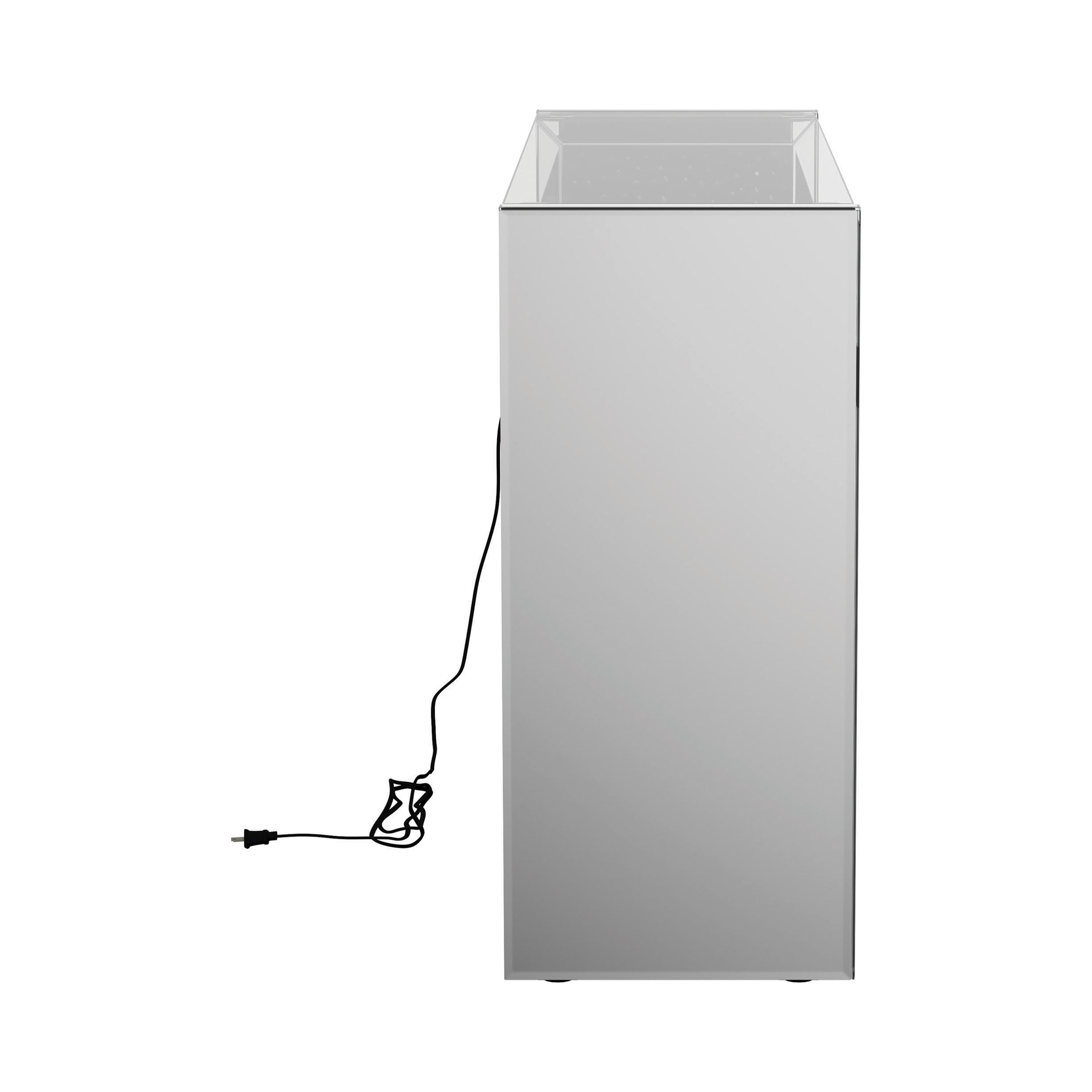 Coaster Furniture Edna 951766 Mirrored Acrylic Console Table LED Lighting - Silver - Image 3