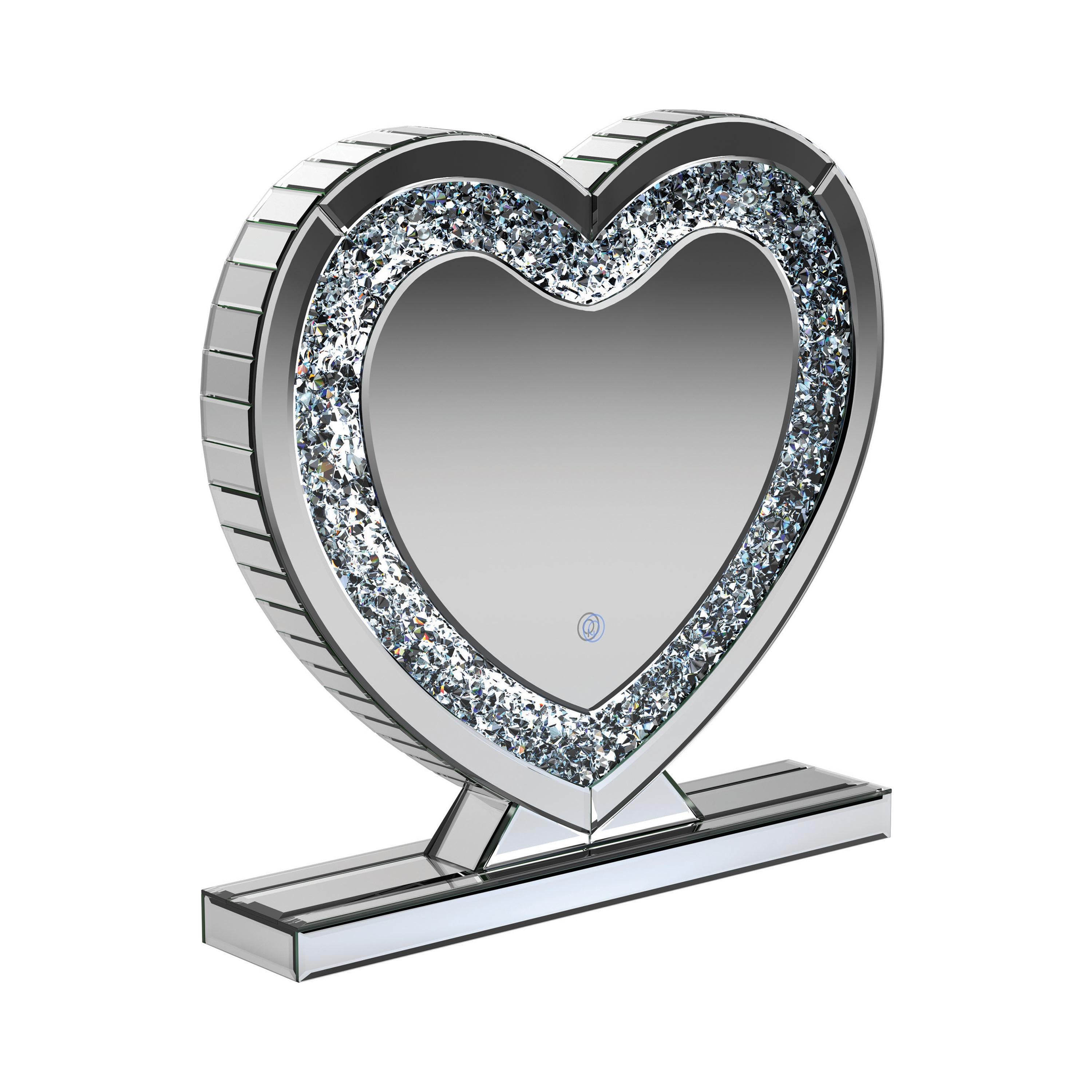 Coaster Furniture Euston 961528 Heart Shaped Vanity Mirror - Silver - Image 2