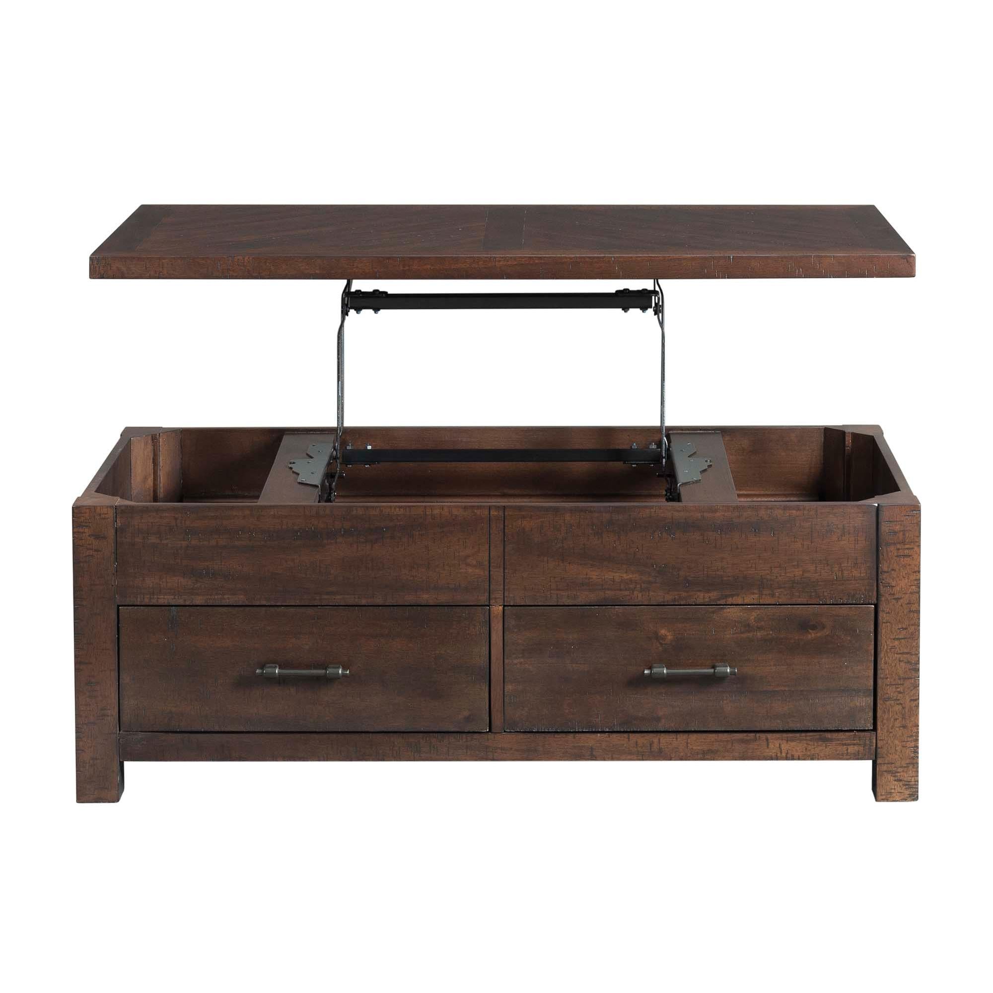Elements International Jax TJX100CTLT Lift Top Coffee Table - Image 2