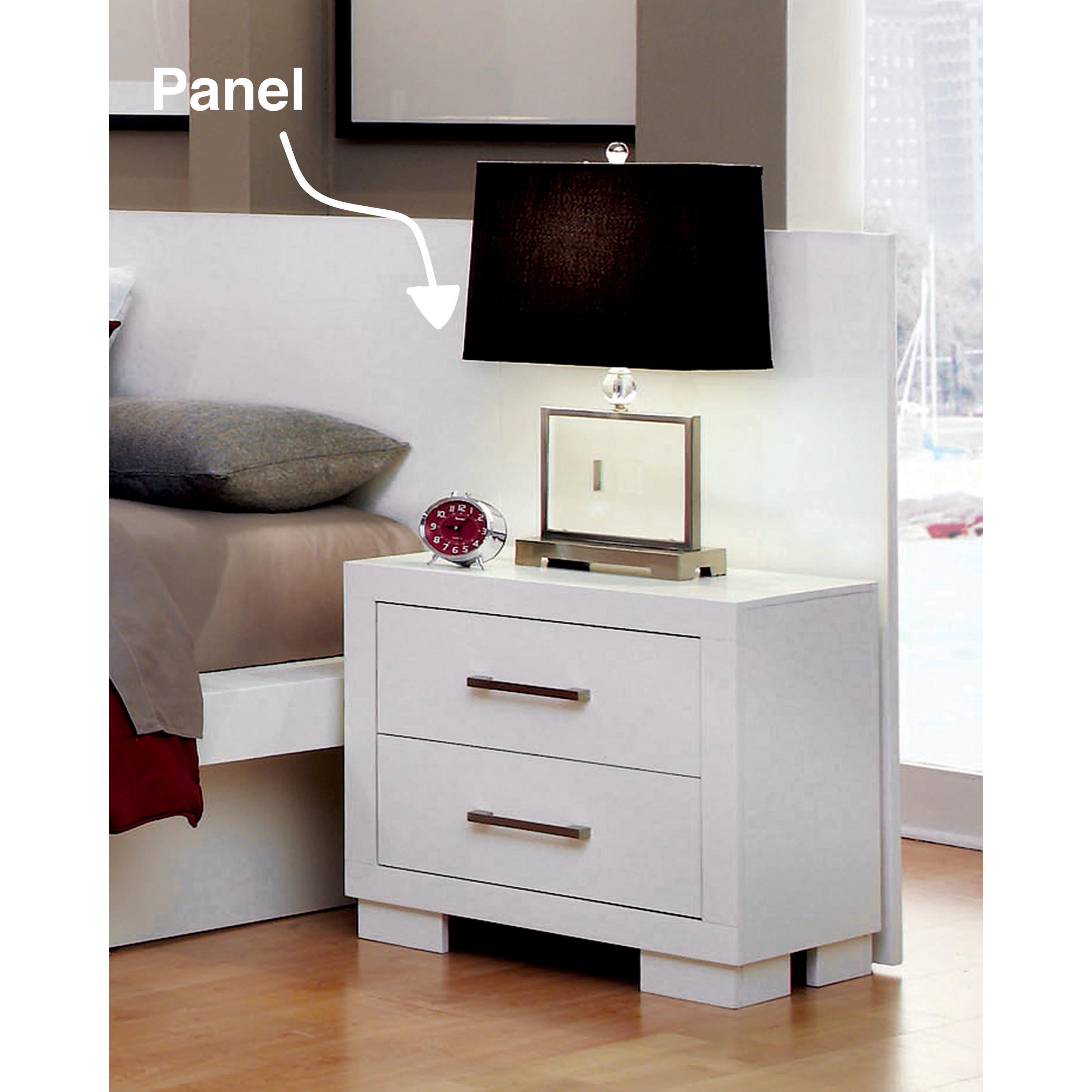 Coaster Furniture Jessica 202992/202992P 2-Drawer Nightstand with Back Panel - Image 2