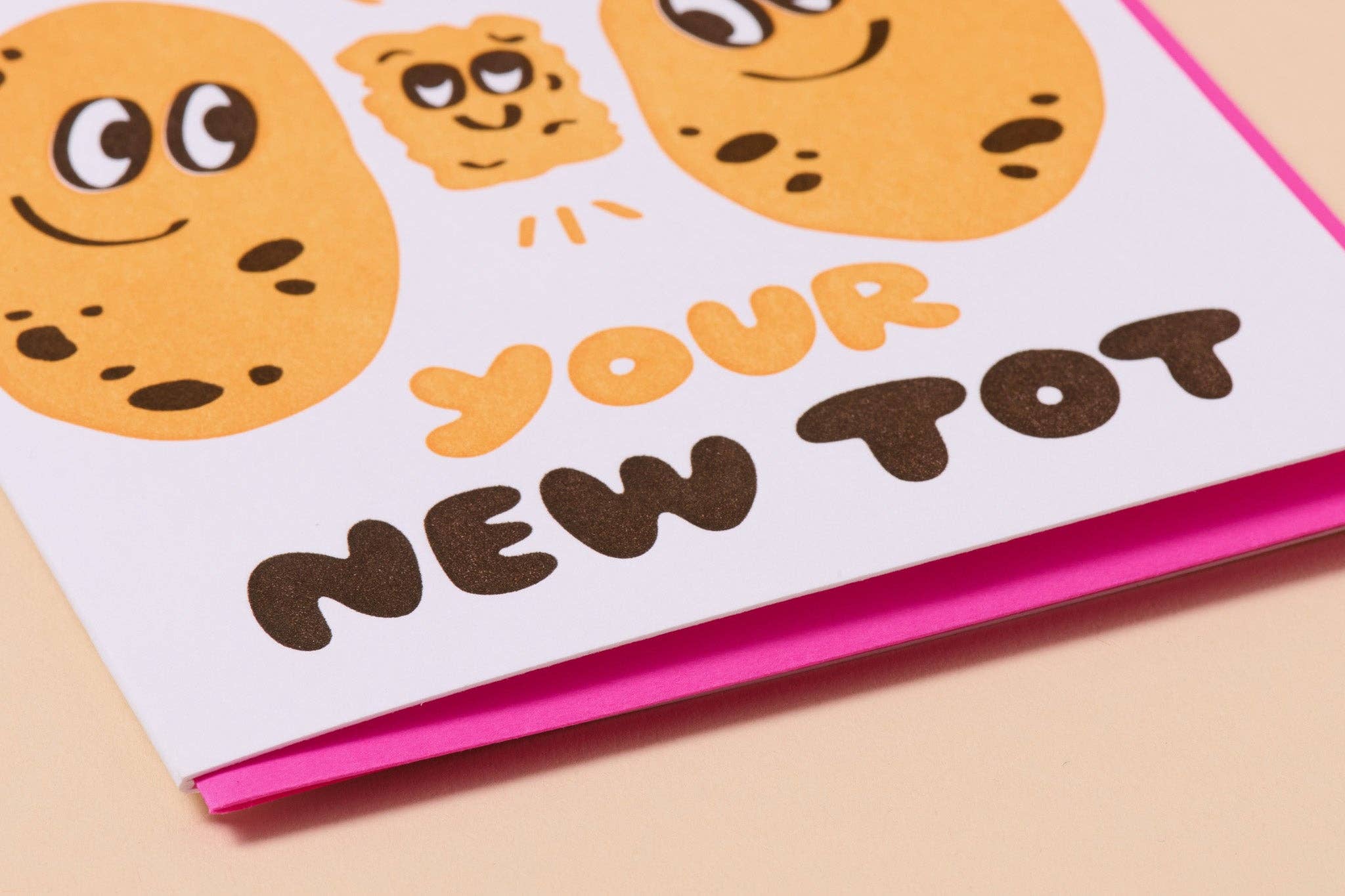New Tot Potato New Baby Card Letterpress - Image 2