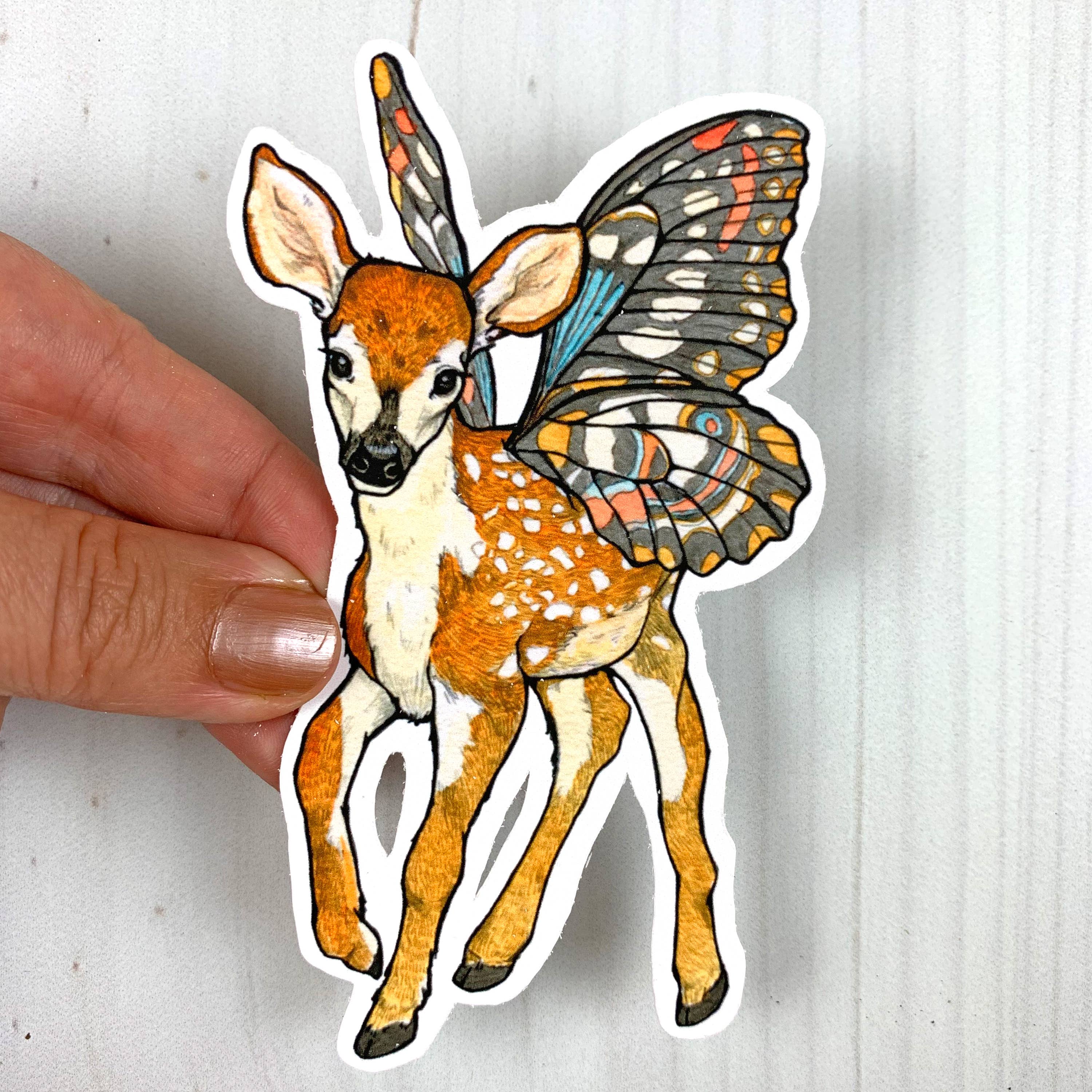 Fairy Fawn Vinyl Sticker - Image 3