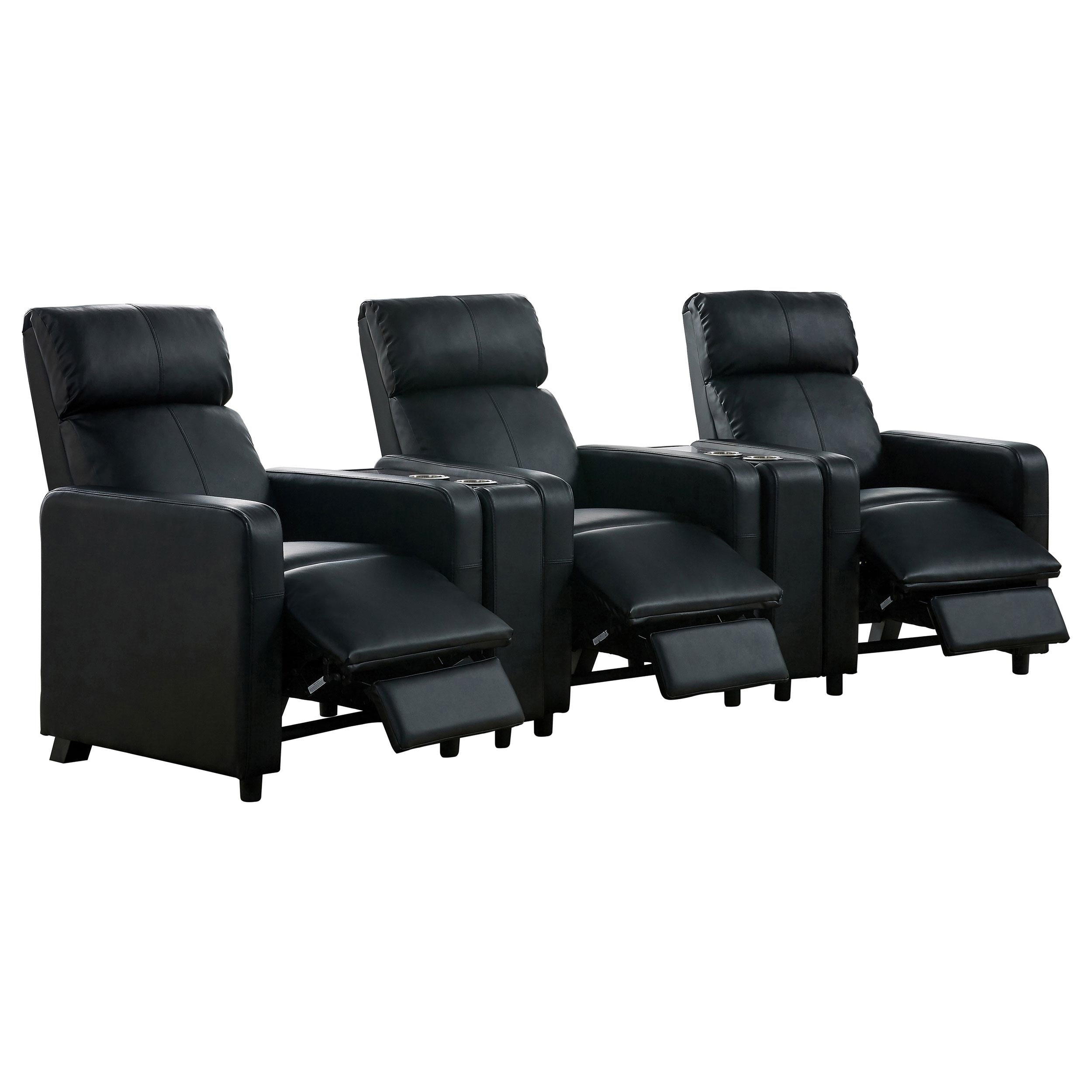 Coaster Furniture Toohey 600181-S3A 5 pc Home Theater Seating - Image 2
