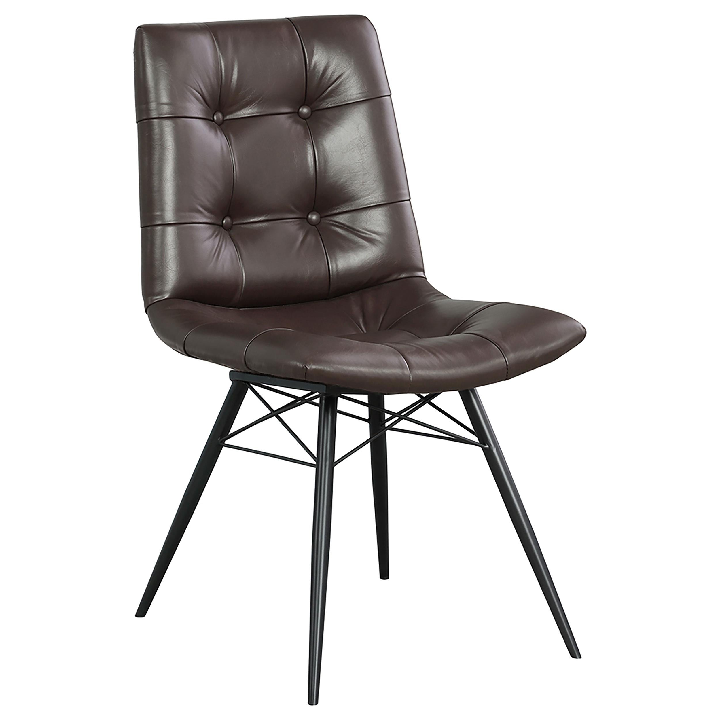 Coaster Furniture Aiken 107853 Upholstered Dining Side Chair - Brown - Image 1