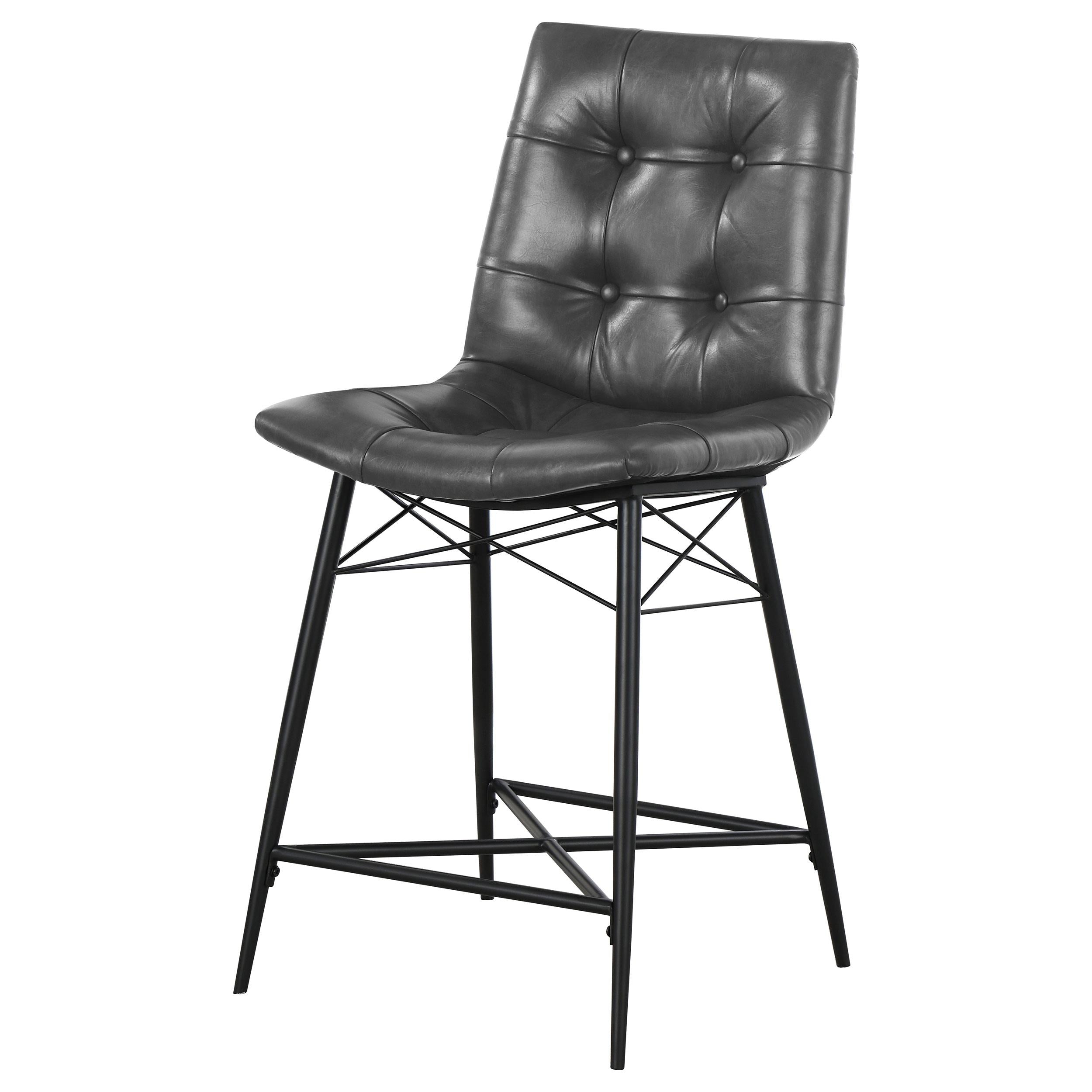 Coaster Furniture Aiken 107859 Upholstered Tufted Counter Chair - Charcoal - Image 3