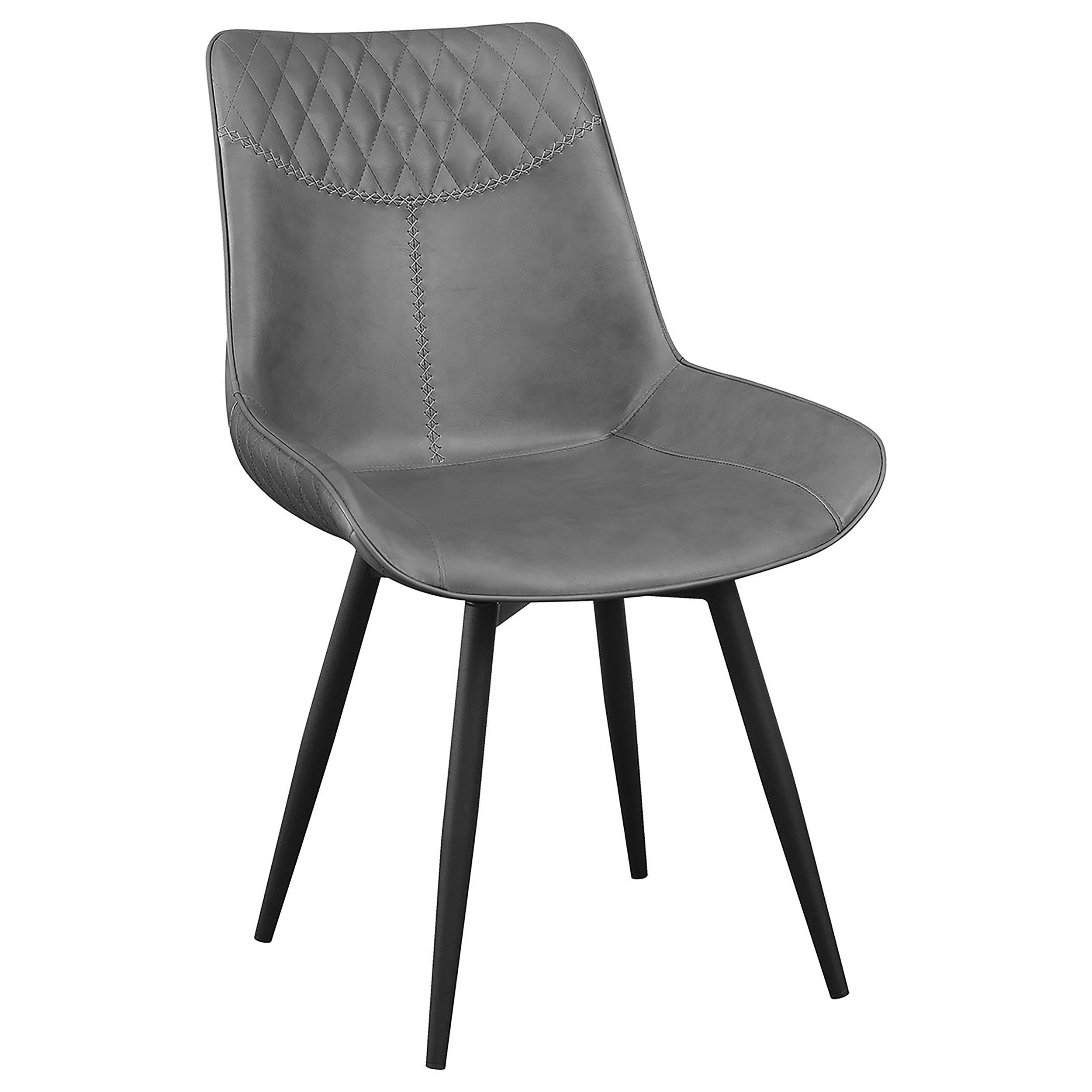 Coaster Furniture Brassie 110272 Upholstered Swivel Dining Side Chair - Grey - Image 1