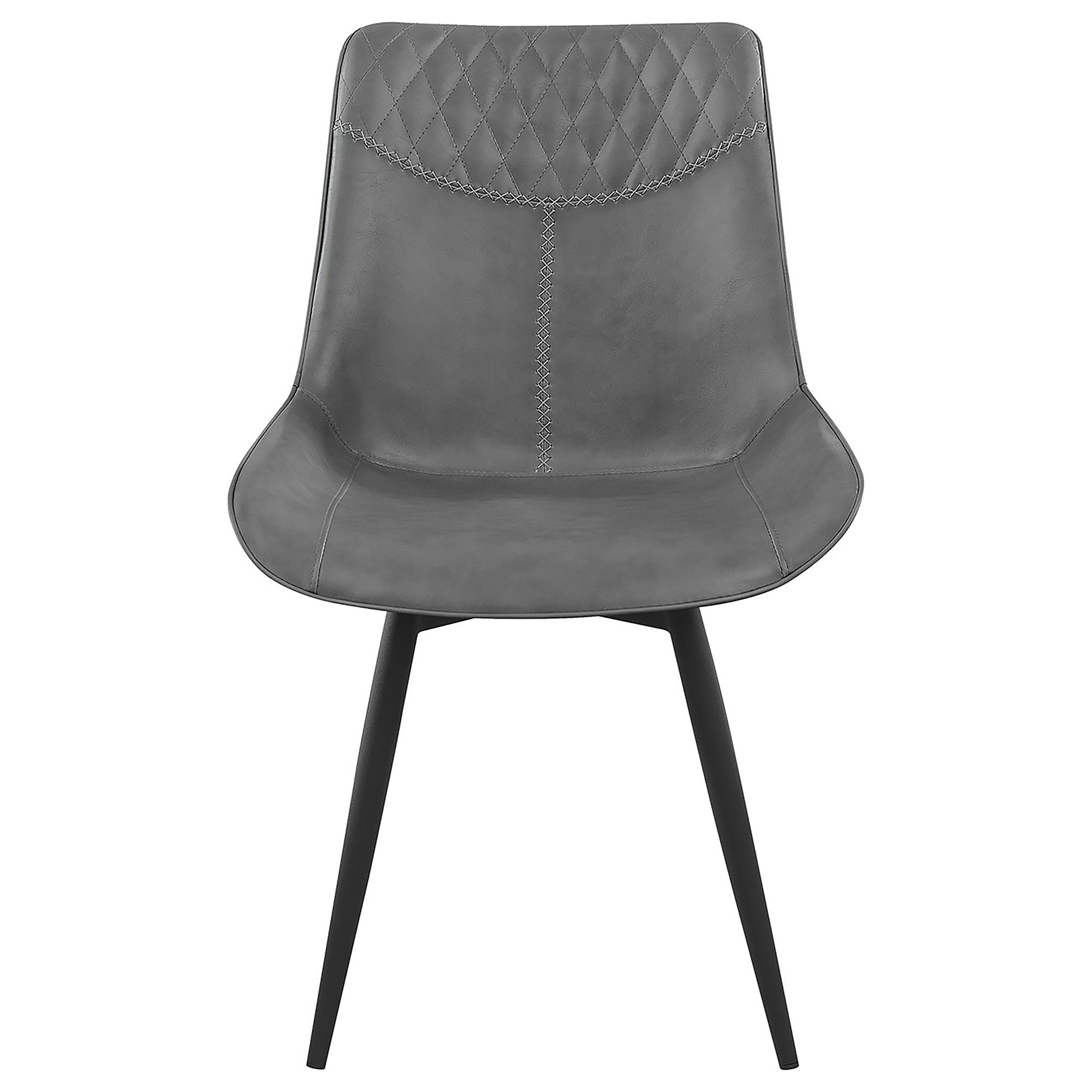 Coaster Furniture Brassie 110272 Upholstered Swivel Dining Side Chair - Grey - Image 2